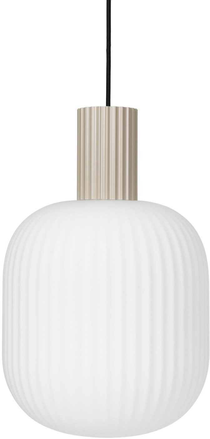 Elegant Pendel Lampe i Hvid-Sand fra Broste Copenhagen