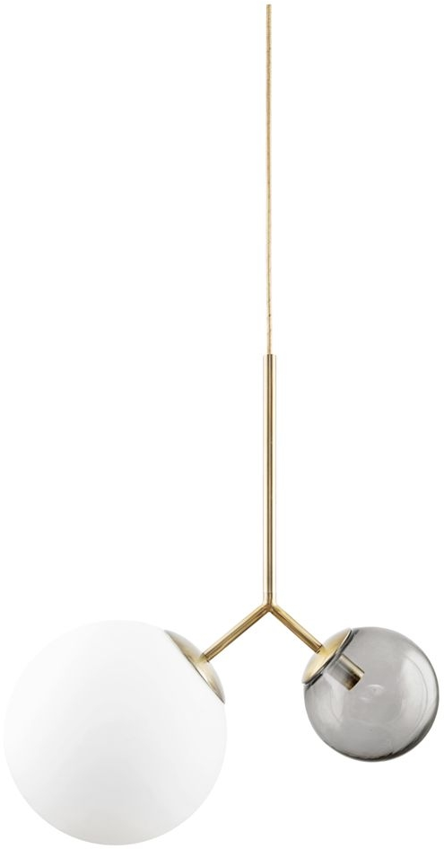 Pendel Lampe House Doctor Twis Twice - Hvid og Grå 70 cm