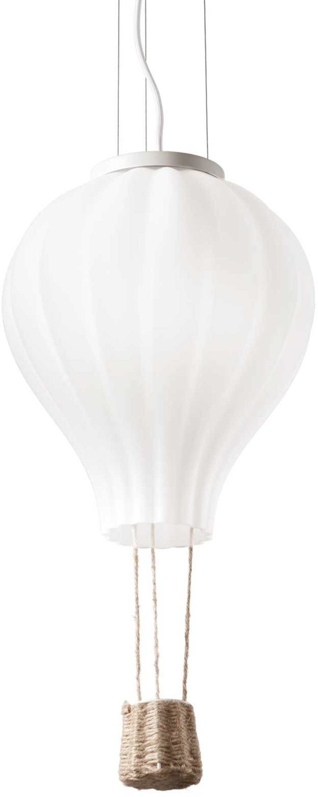 Pendel Lampe Dream Big - Hvid Glas & Stof til Dit Hjem