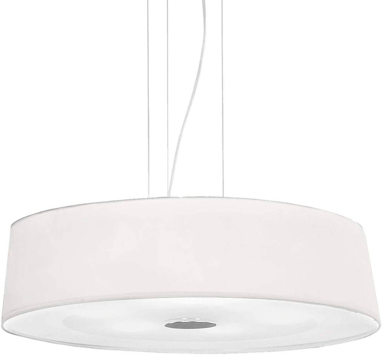 Elegant Pendel Lampe i Hvid Krom fra Ideal Lux Hilton