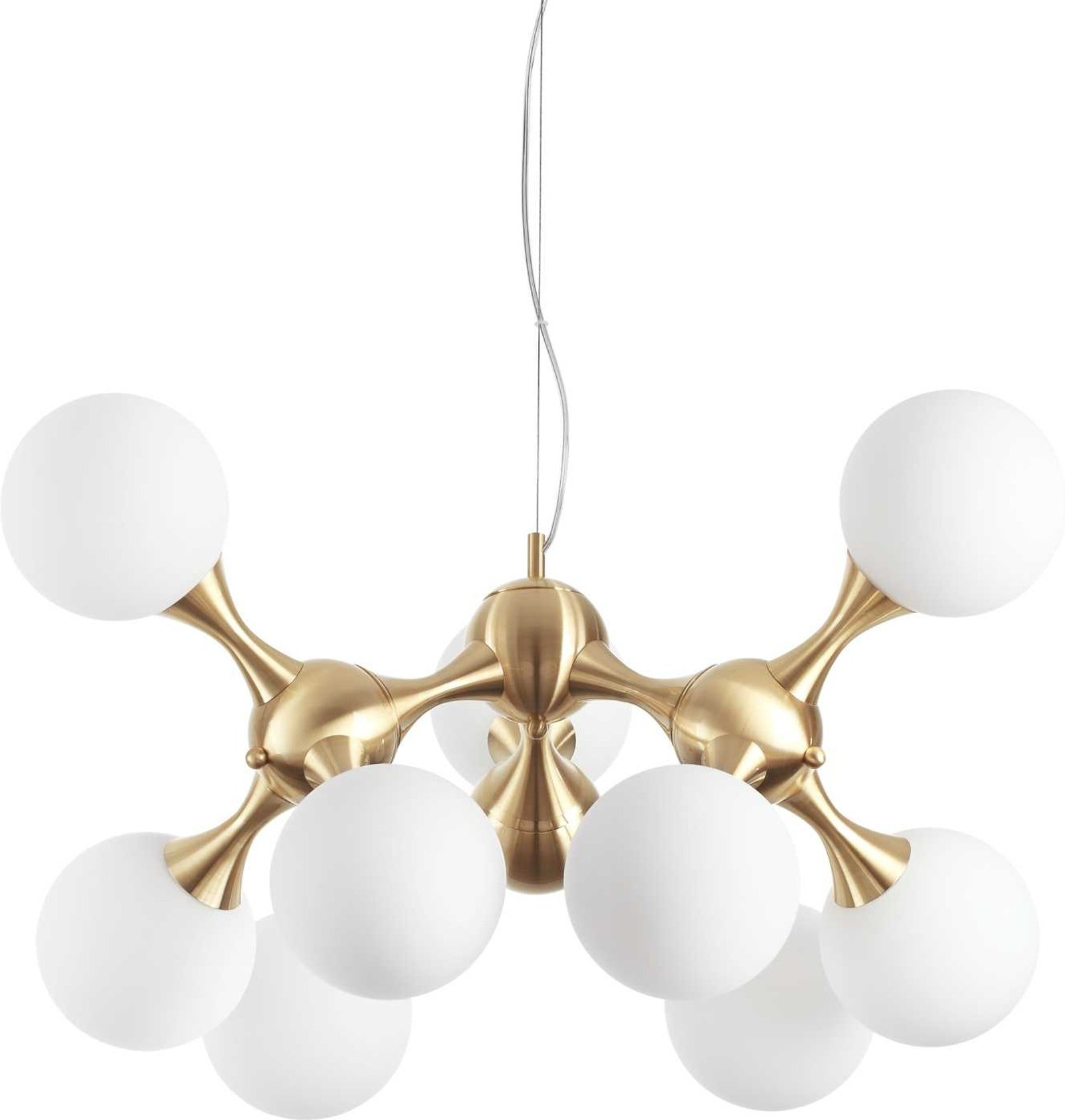 Elegant Messing Pendel Lampe fra Ideal Lux Nodi