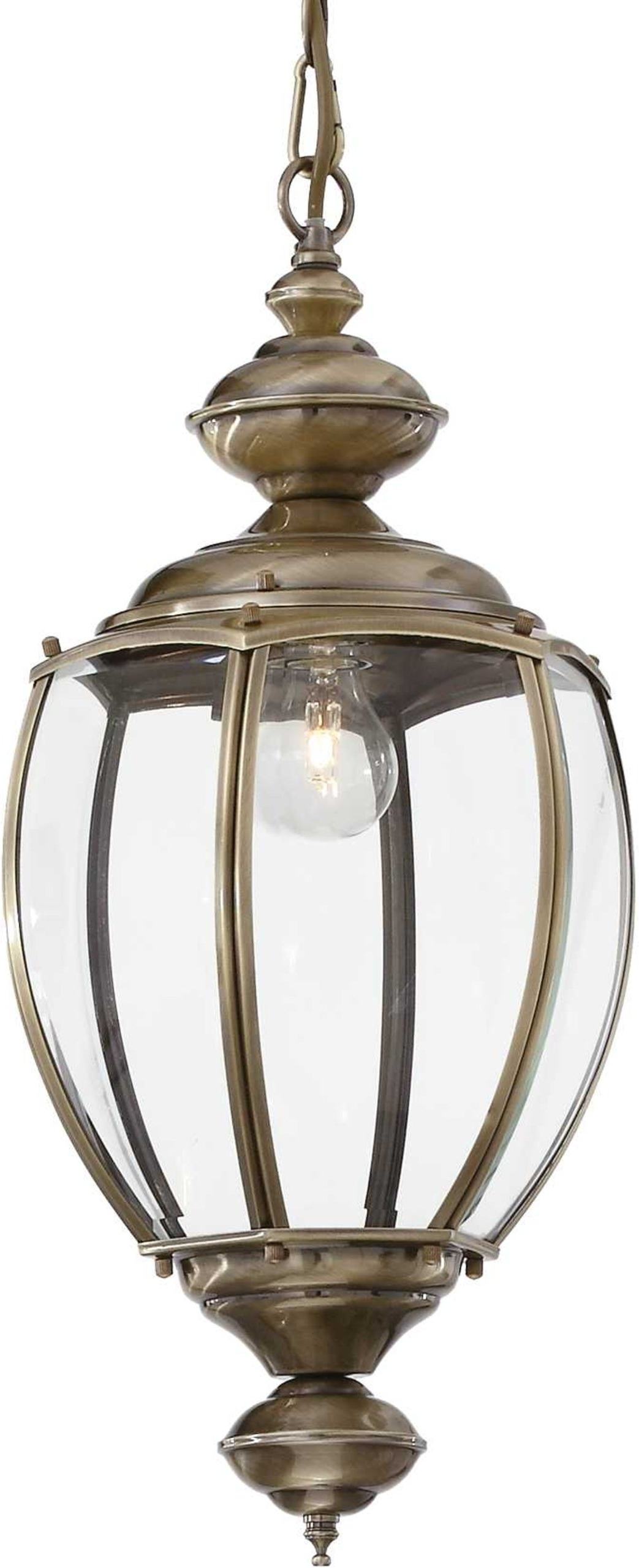 Pendel Lampe Ideal Lux Norma ø25   H76-162 Cm Brændt Metal Og Glas