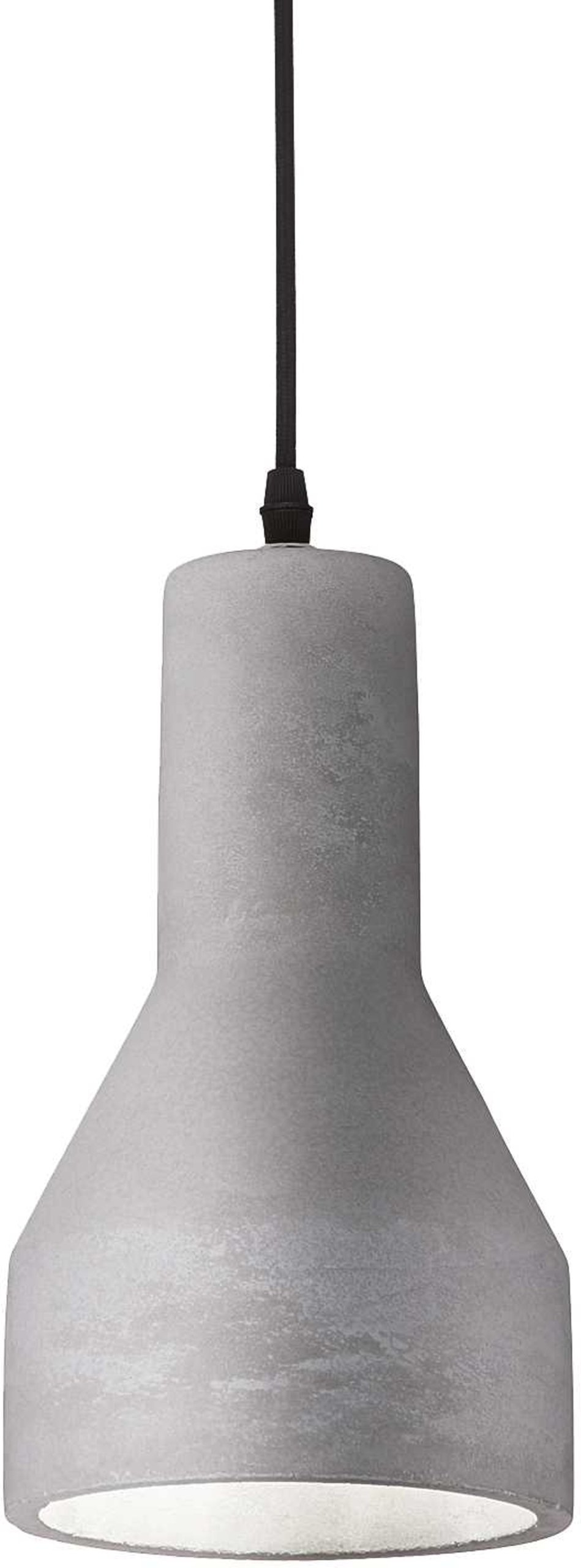 Pendel Lampe Ideal Lux Oil Hængelampe ø150 Mm H310 2400 Mm E27 Beton Sort