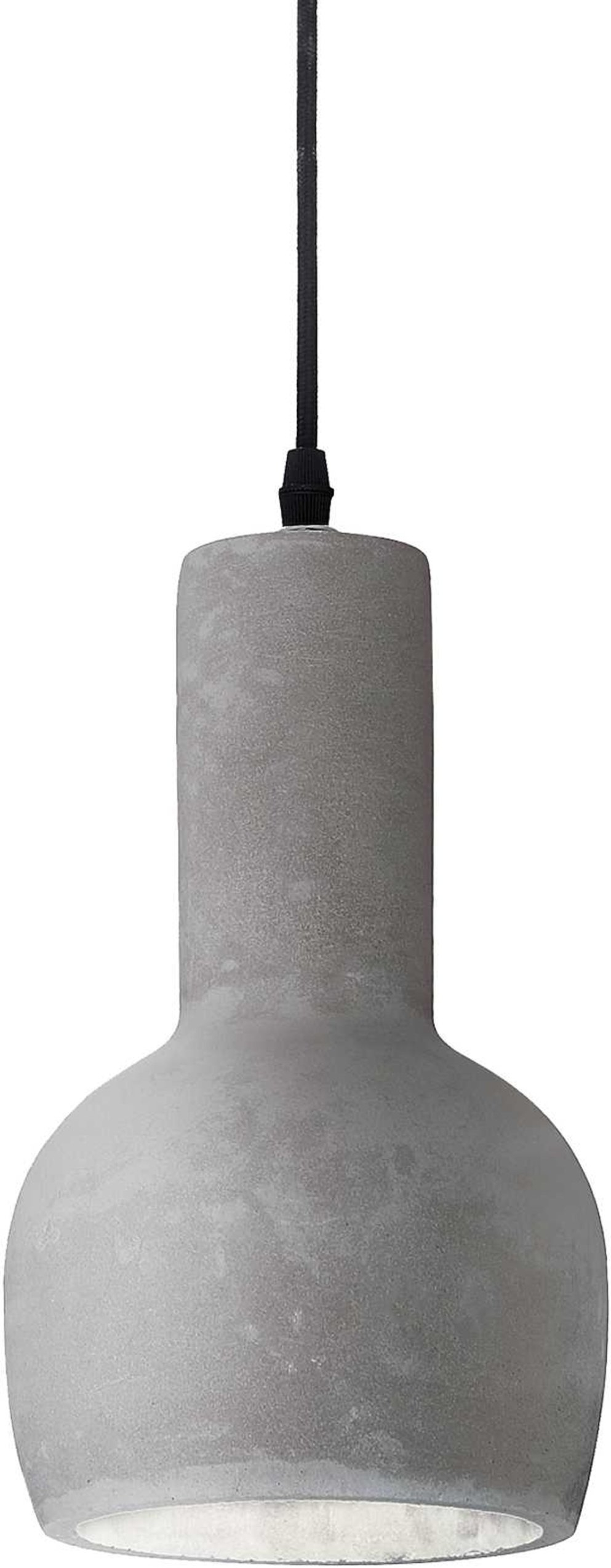 Industriel Pendel Lampe i Sort Beton fra Ideal Lux