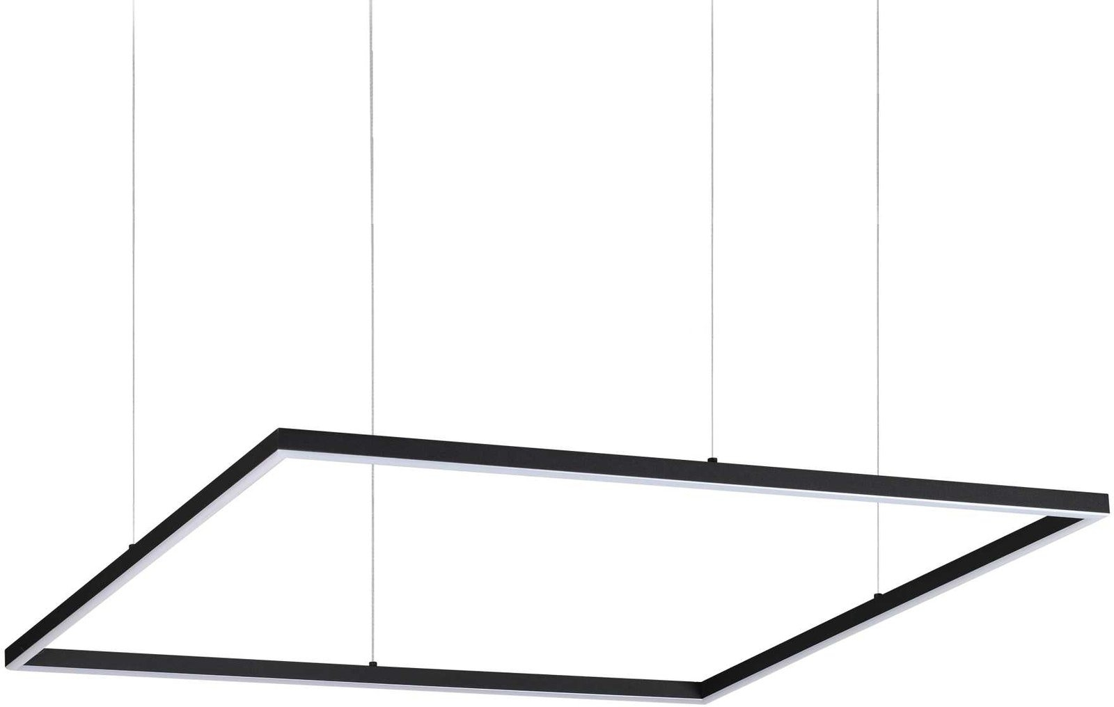 Pendellampe Ideal Lux Oracle Slim Sort LED - Justerbar Højde