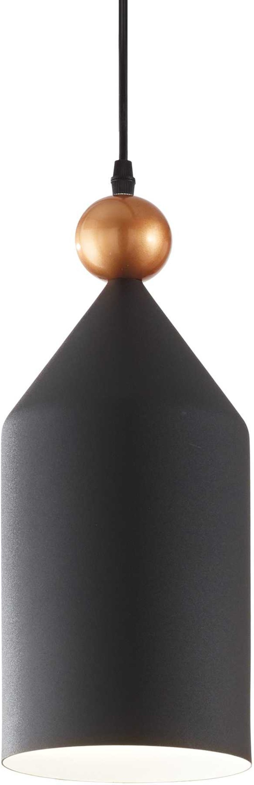 Elegant Pendel Lampe i Grå/Sort fra Ideal Lux - Triade
