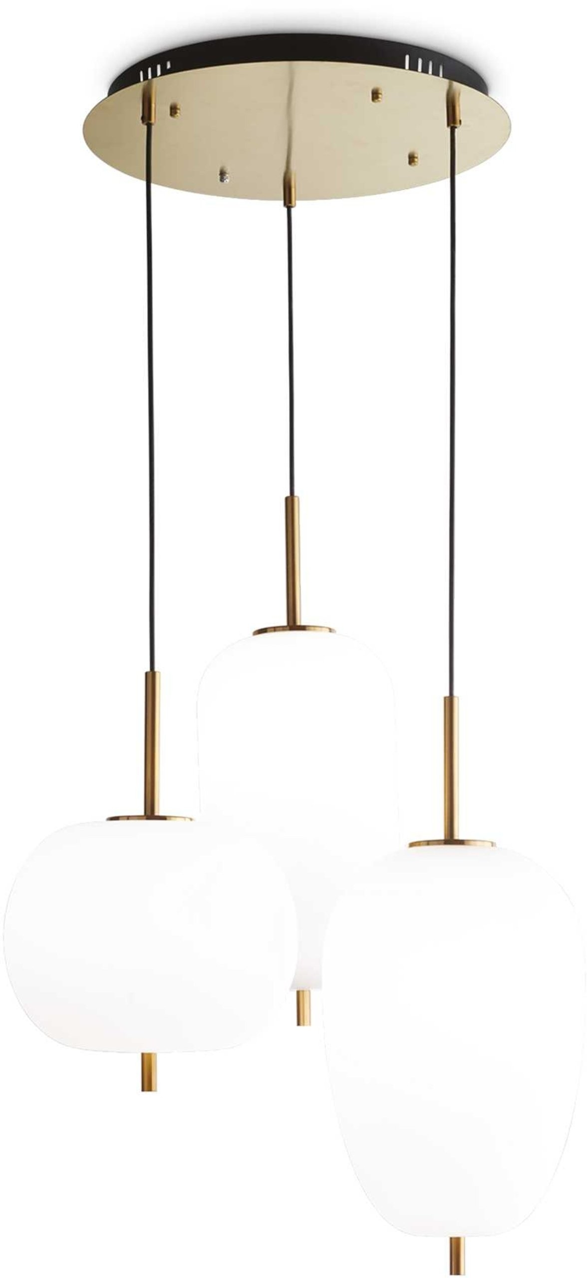 Pendel Lampe Ideal Lux Umile ø60 Hvid Guld Led 5300 Lm