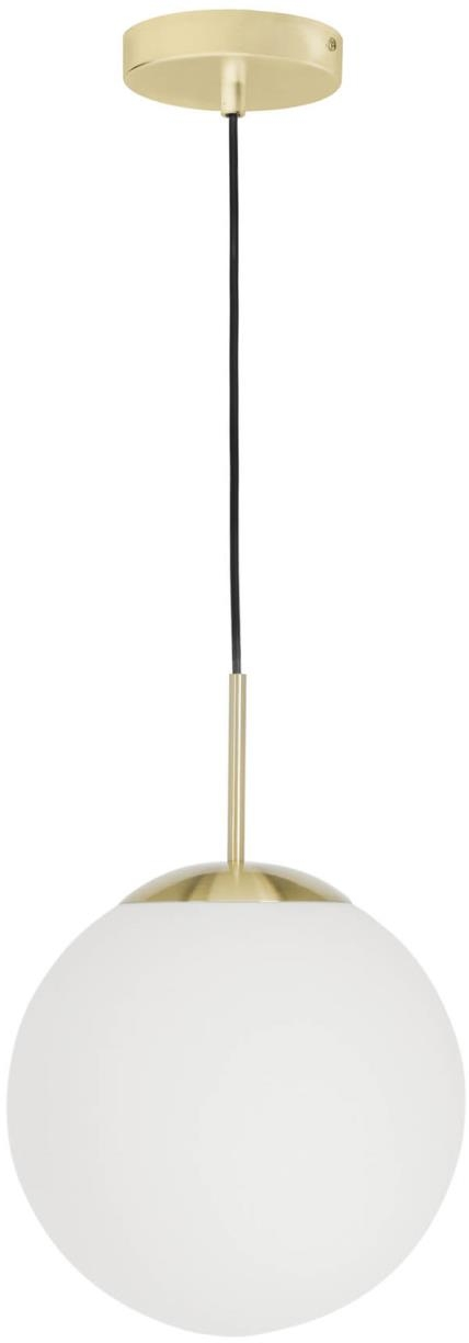 Elegant Mahala Pendel Lampe i Vintage Guld og Glas