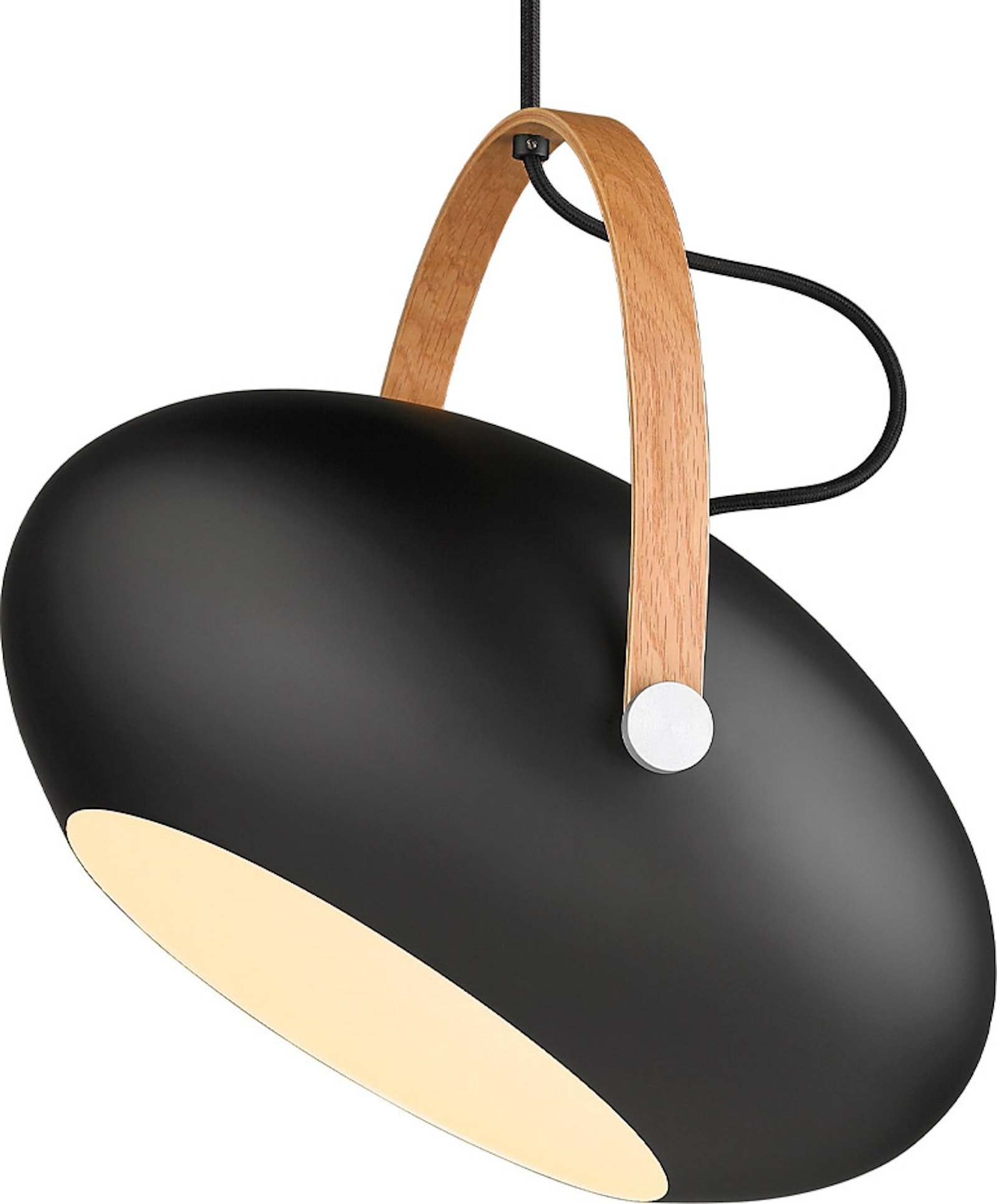 Pendel Loftlampe i Sort Eg – Skandinavisk Design
