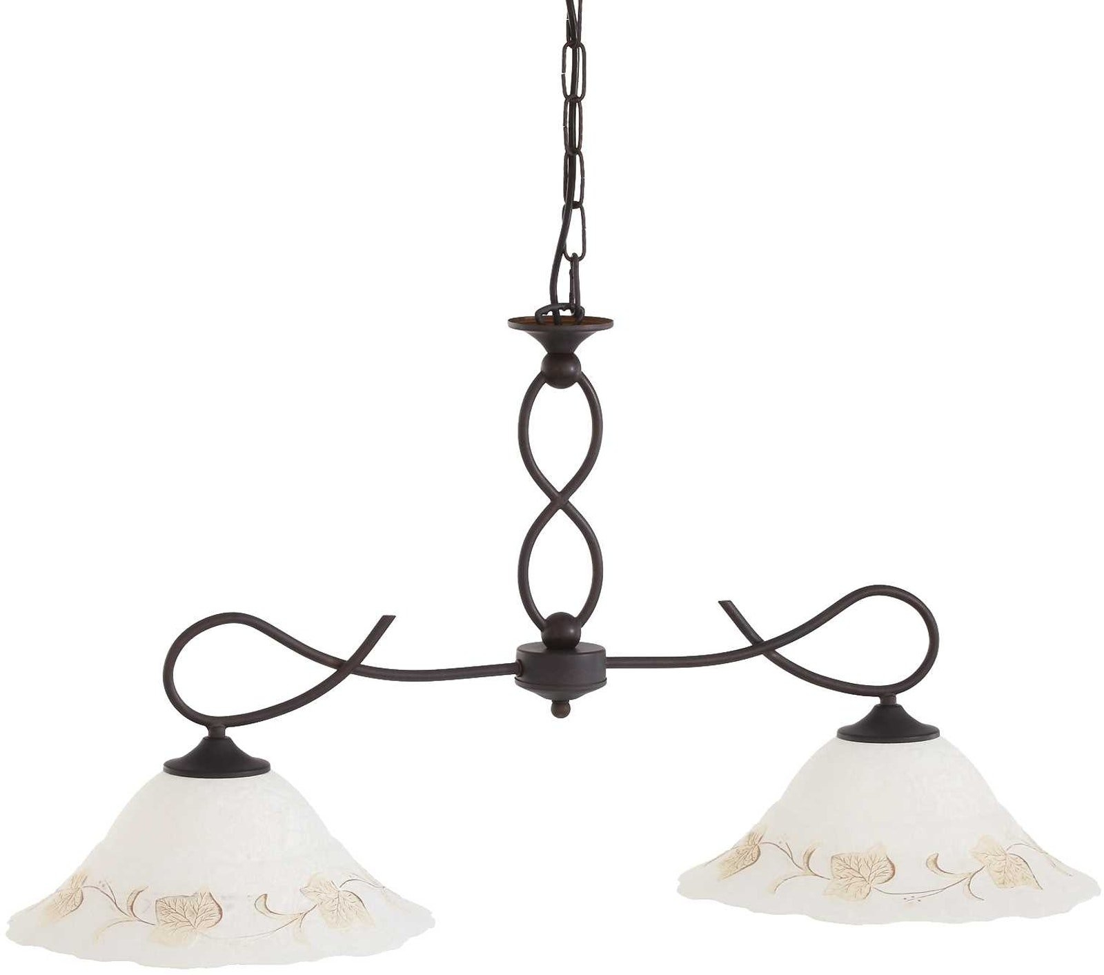 Pendel Loftlampe Ideal Lux Foglia Justerbar Hængelampe Hvid Sort Metal Og Glas