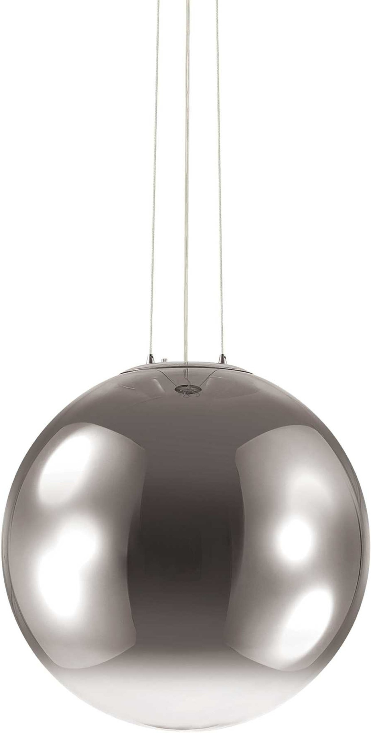 Pendel Loftlampe Ideal Lux Mapa Fade ø50   H56 265 Cm Glas Krom Justerbar