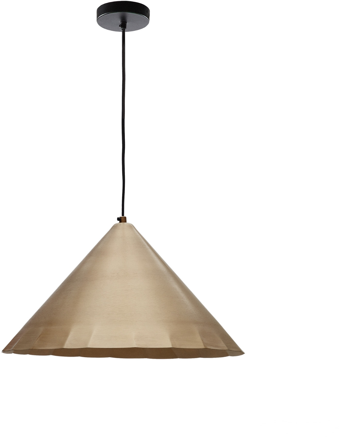 Vintage Industriel Pendel Loftlampe i Guld fra Kave Home