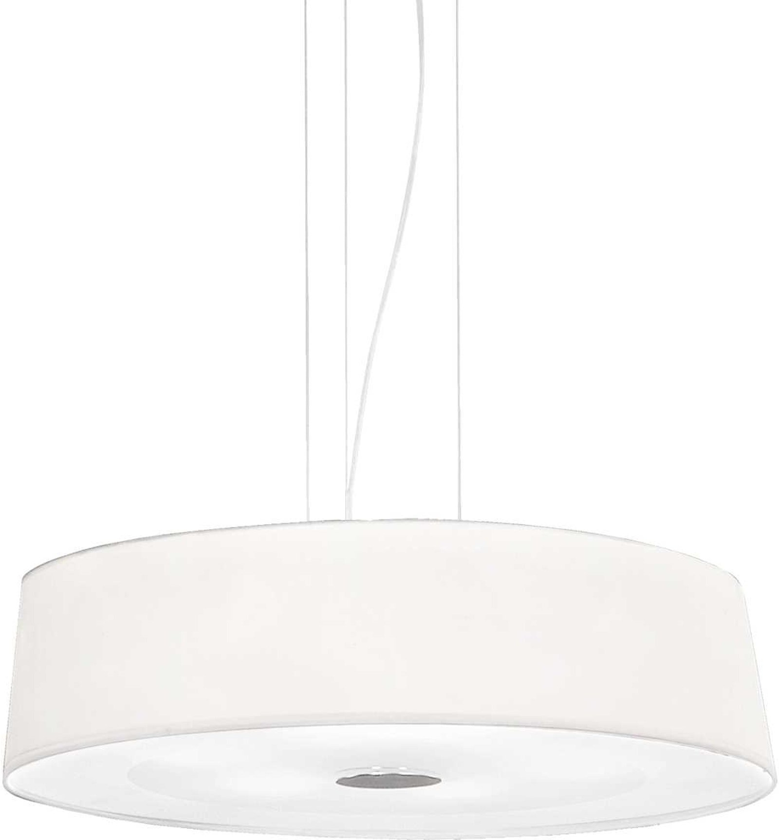 Elegant Hilton Pendel- og Loftlampe i Hvid Krom