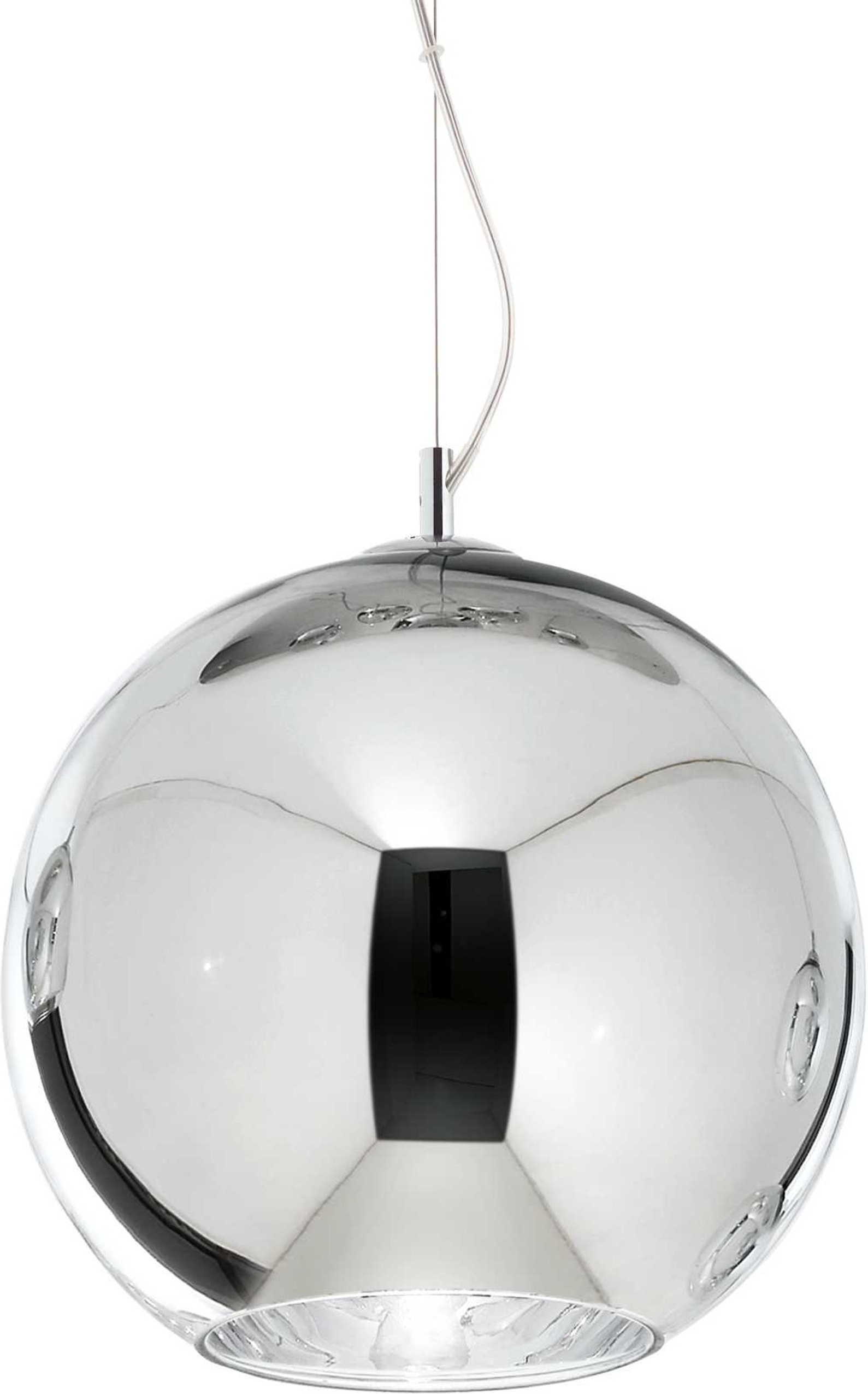 Elegant Pendelampe i Krom og Glas – Justerbar Højde