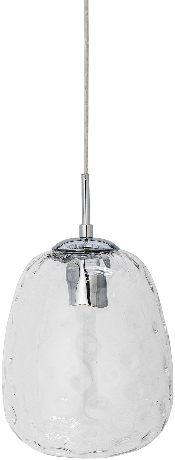Pendellampe Bloomingville Baele ø20 H34 Cm Klar Glas Minimalistisk Metalophæng