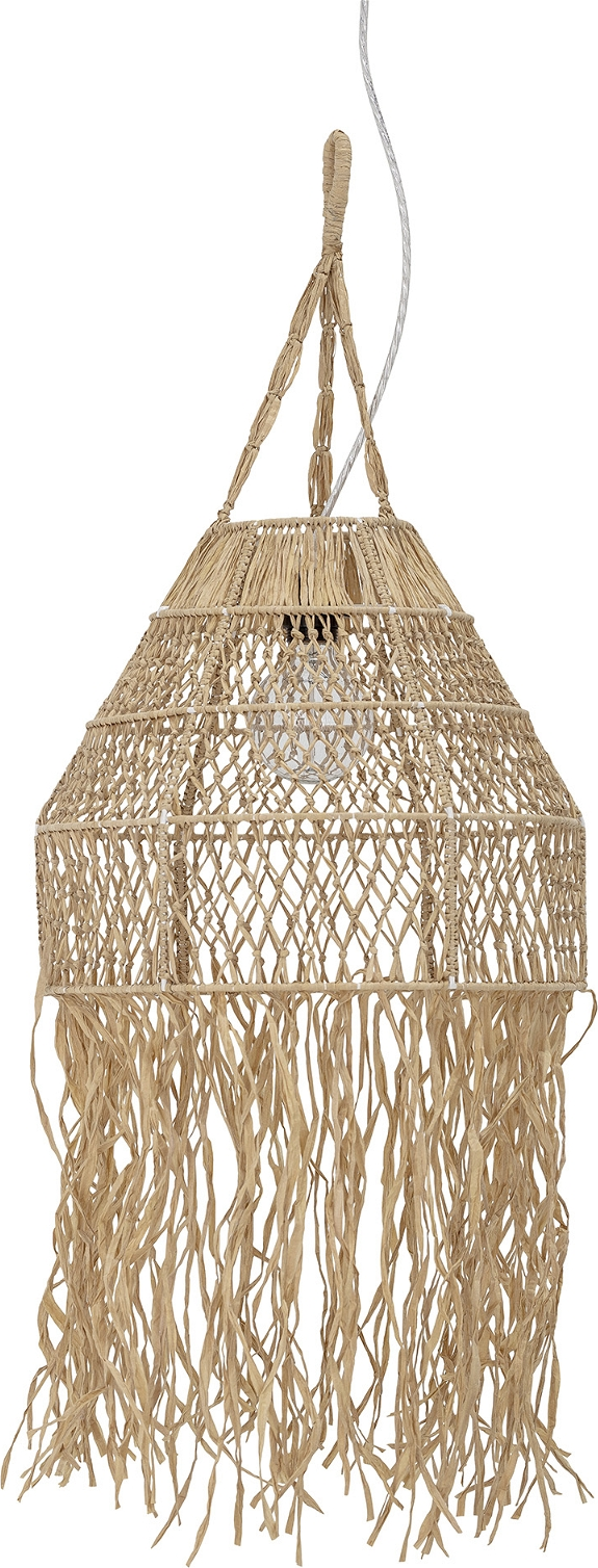 Pendellampe Creative Collection Thora   Raffia ø40 Cm Natur   Håndvævet Ophængslampe