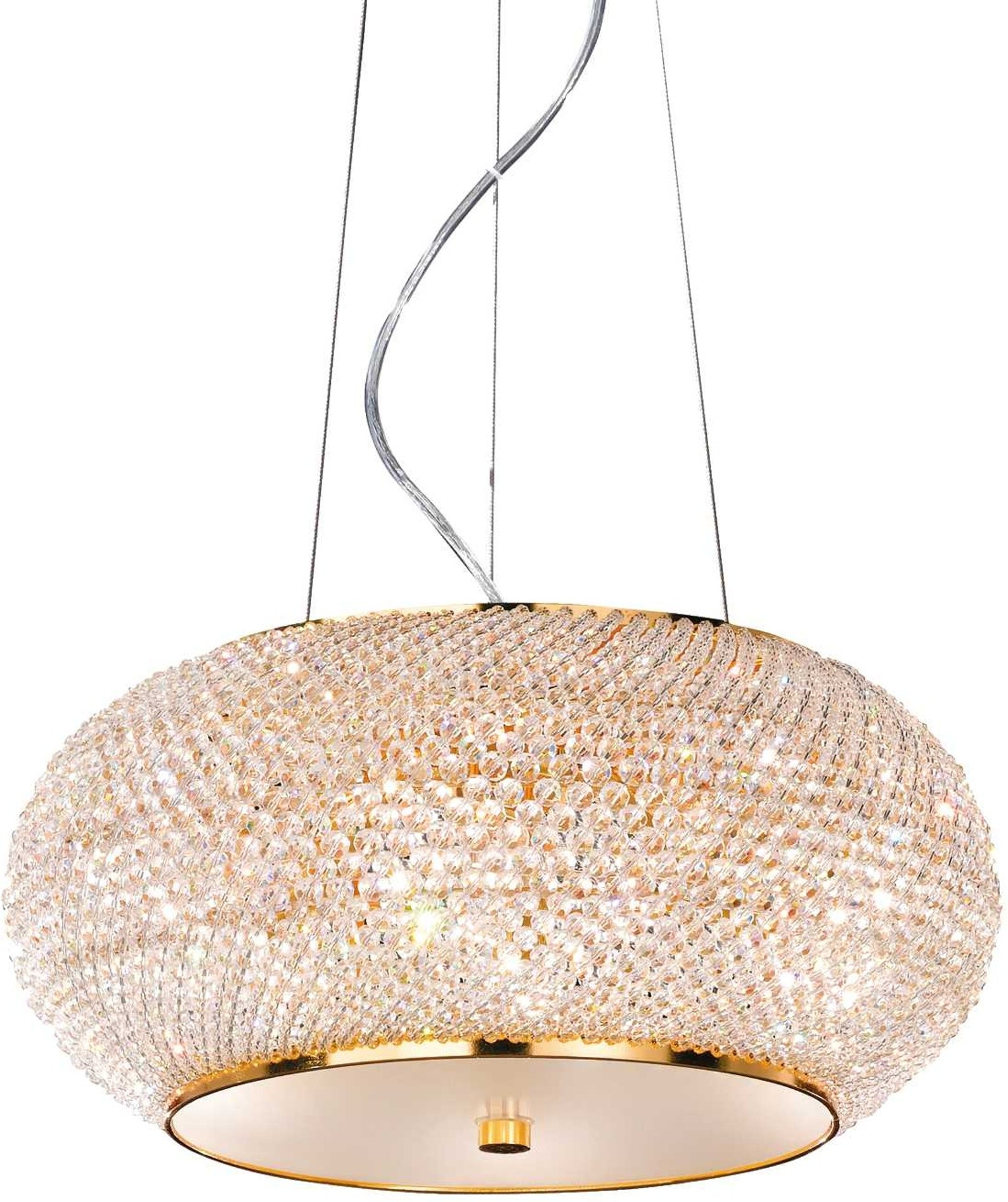 Guld Pendellampe fra Ideal Lux Pasha – Elegance til hjemmet