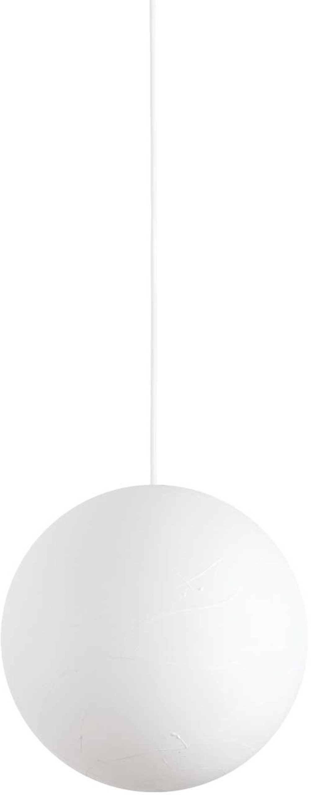 Pendellampe Ideal Lux Carta ø30 Cm Hvid Justerbar Højde 33-242 Cm E27