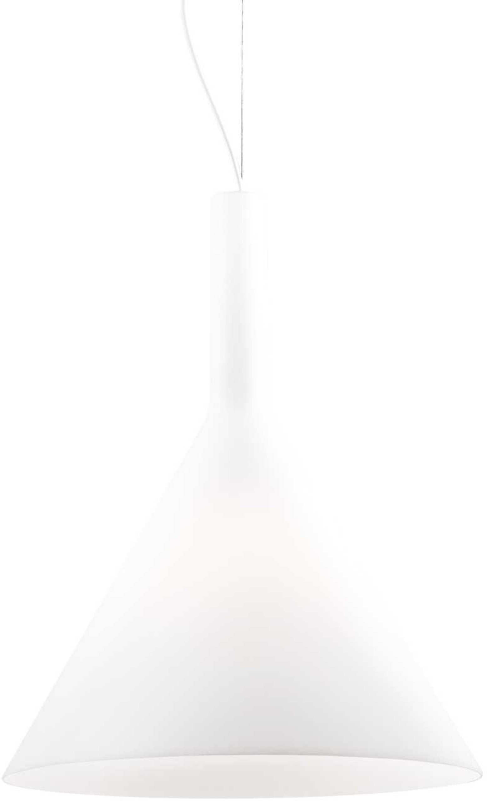 Elegant Pendellampe Ideal Lux Cocktail - Hvid Glasdiffusor