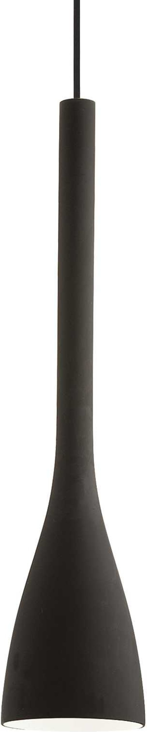 Elegant Pendellampe i Sort Glas fra Ideal Lux - Flut Model
