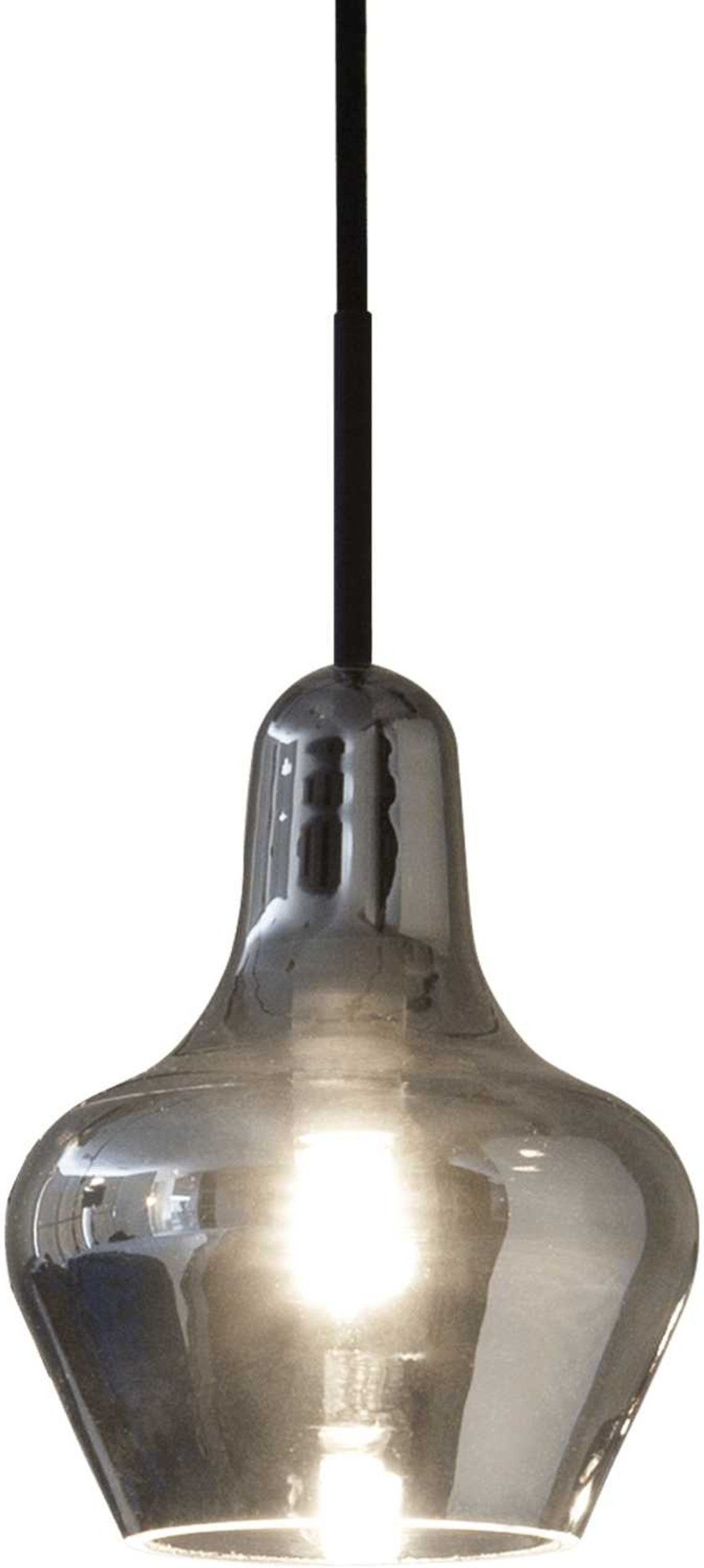 Pendellampe Ideal Lux Lido - Røgfarvet Glas & Kromramme