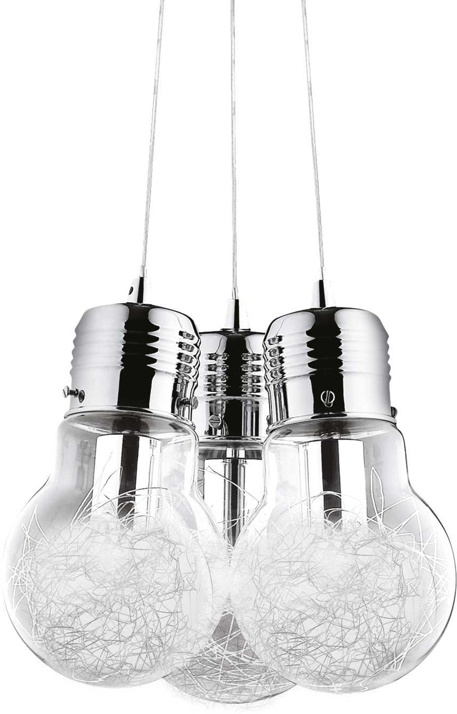 Pendellampe Ideal Lux Luce Max – Justerbar Højde, Krom
