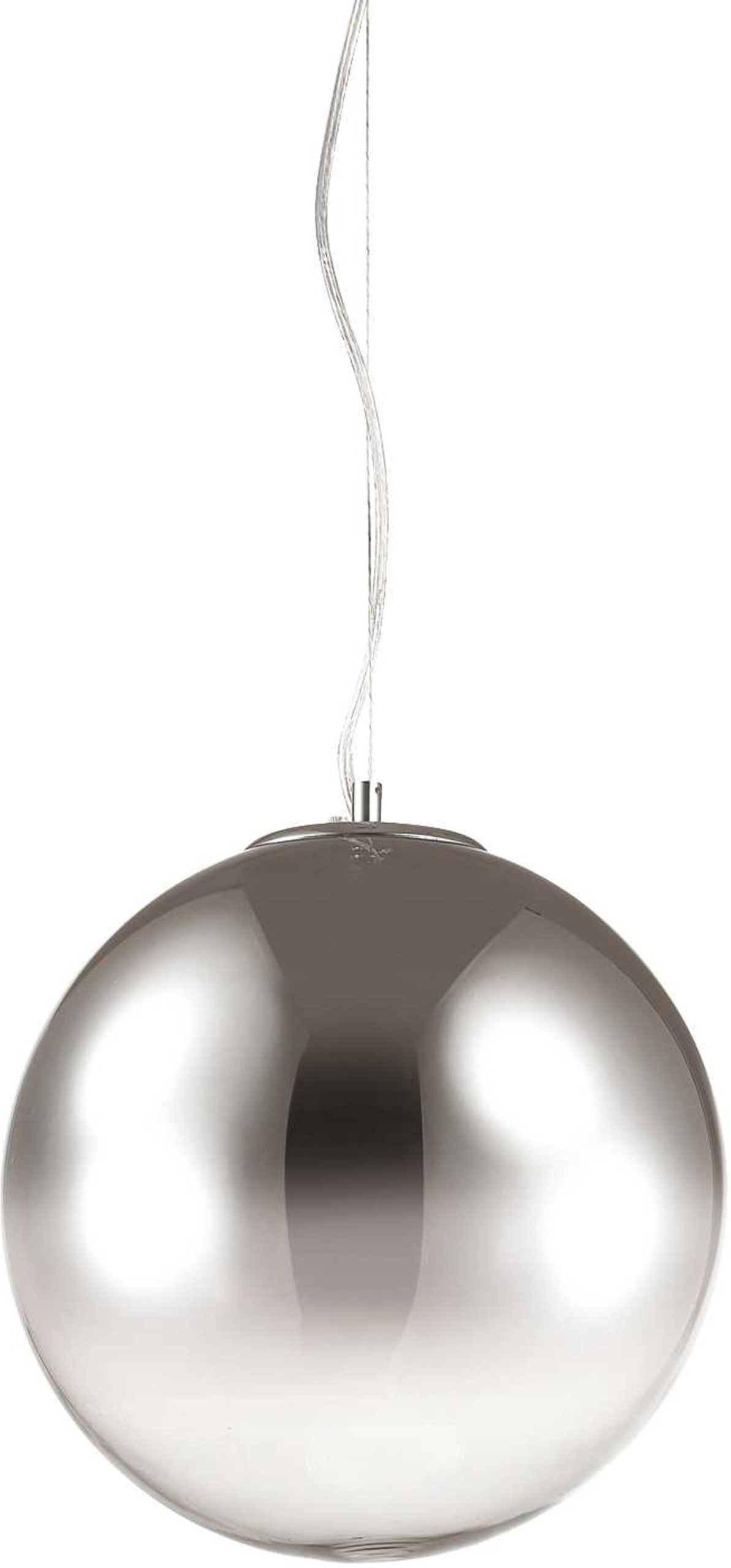 Pendellampe Ideal Lux Mapa Fade   Krom Glas ø40 Cm Med Justerbar Højde