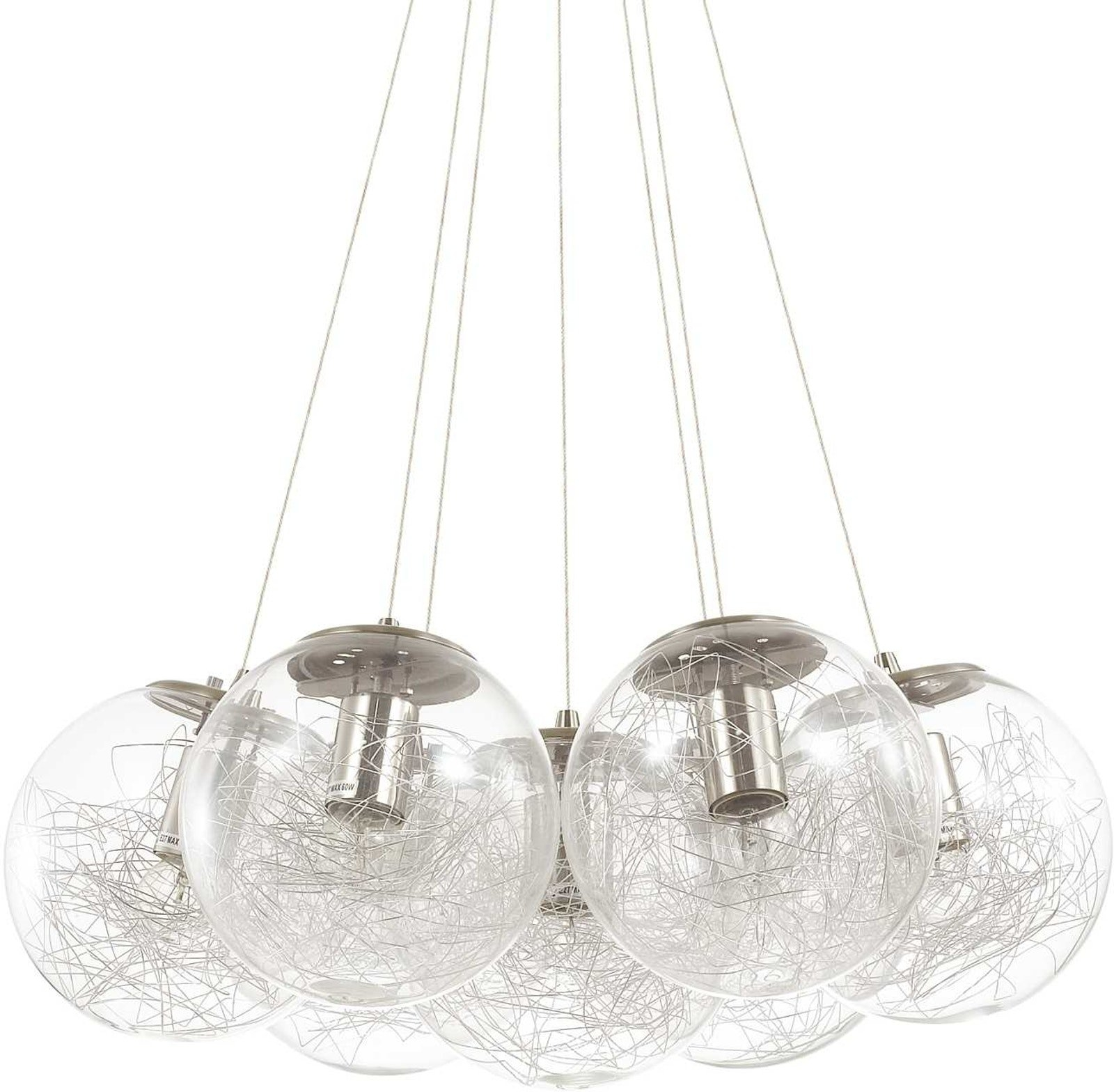Elegant Pendellampe Ideal Lux Mapa Sat – Ø60 cm