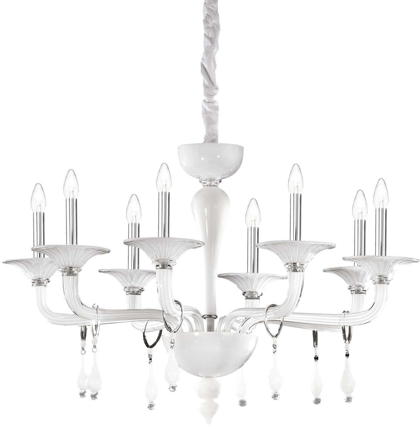 Justerbar Pendellampe Miramare fra Ideal Lux - Ø95 cm