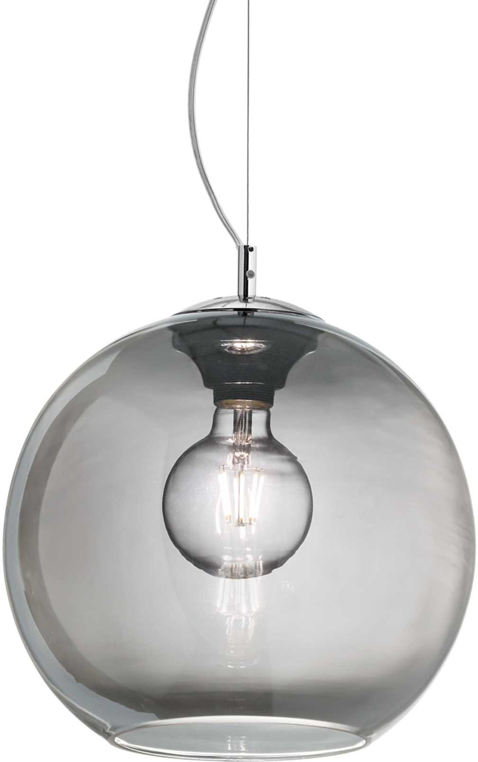 Pendellampe Ideal Lux Nemo Ø400 mm Røg Krom - Stilfuld Belysning