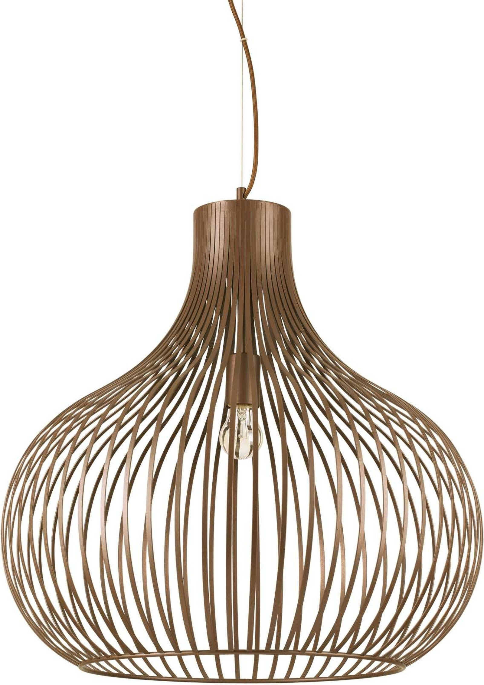 Pendellampe Ideal Lux Onion - Justerbar Højde, Kaffe Brun
