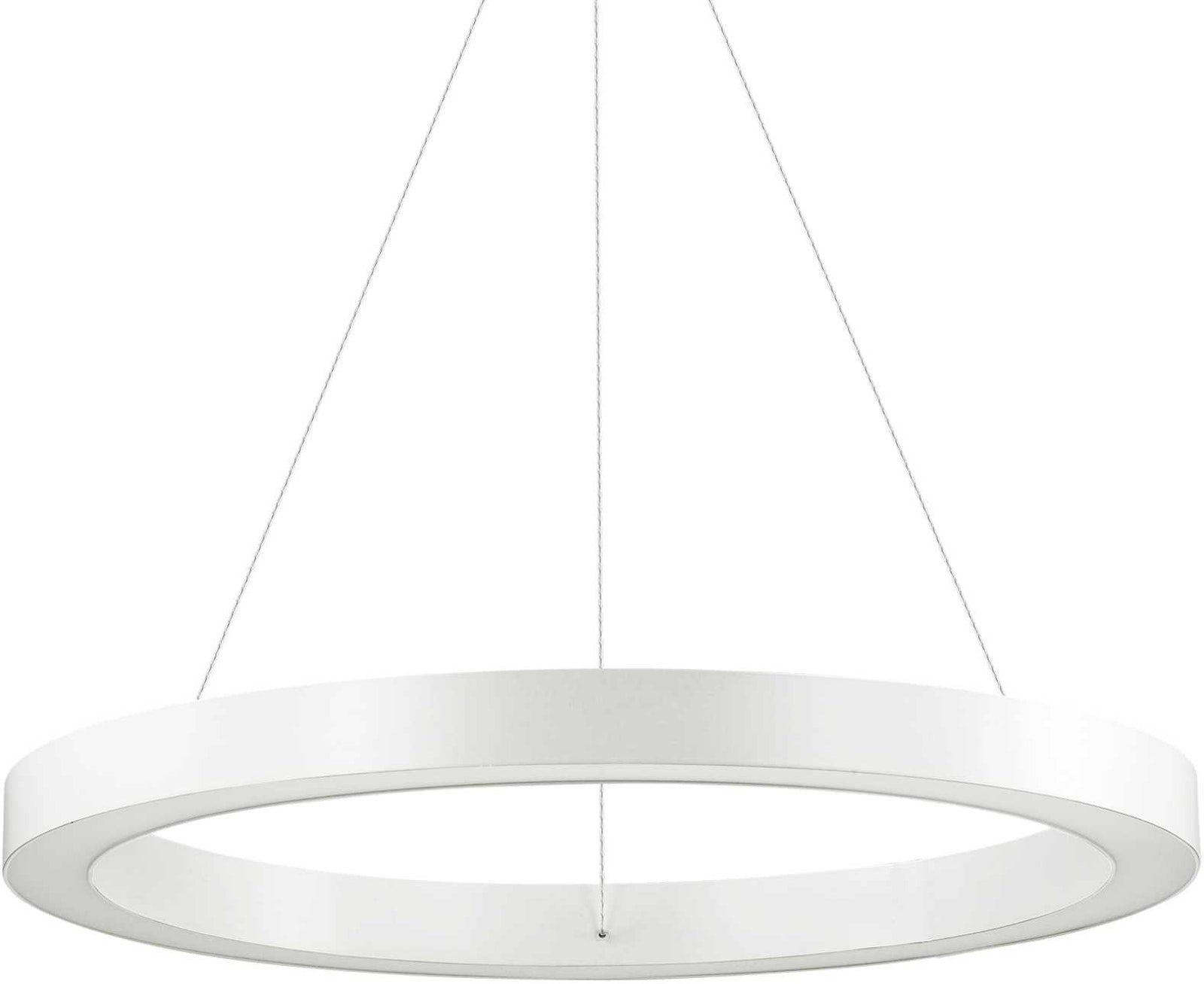 Pendellampe Ideal Lux Oracle ø60 Cm Hvid Integreret Led 3300 Lm Justerbar Højde