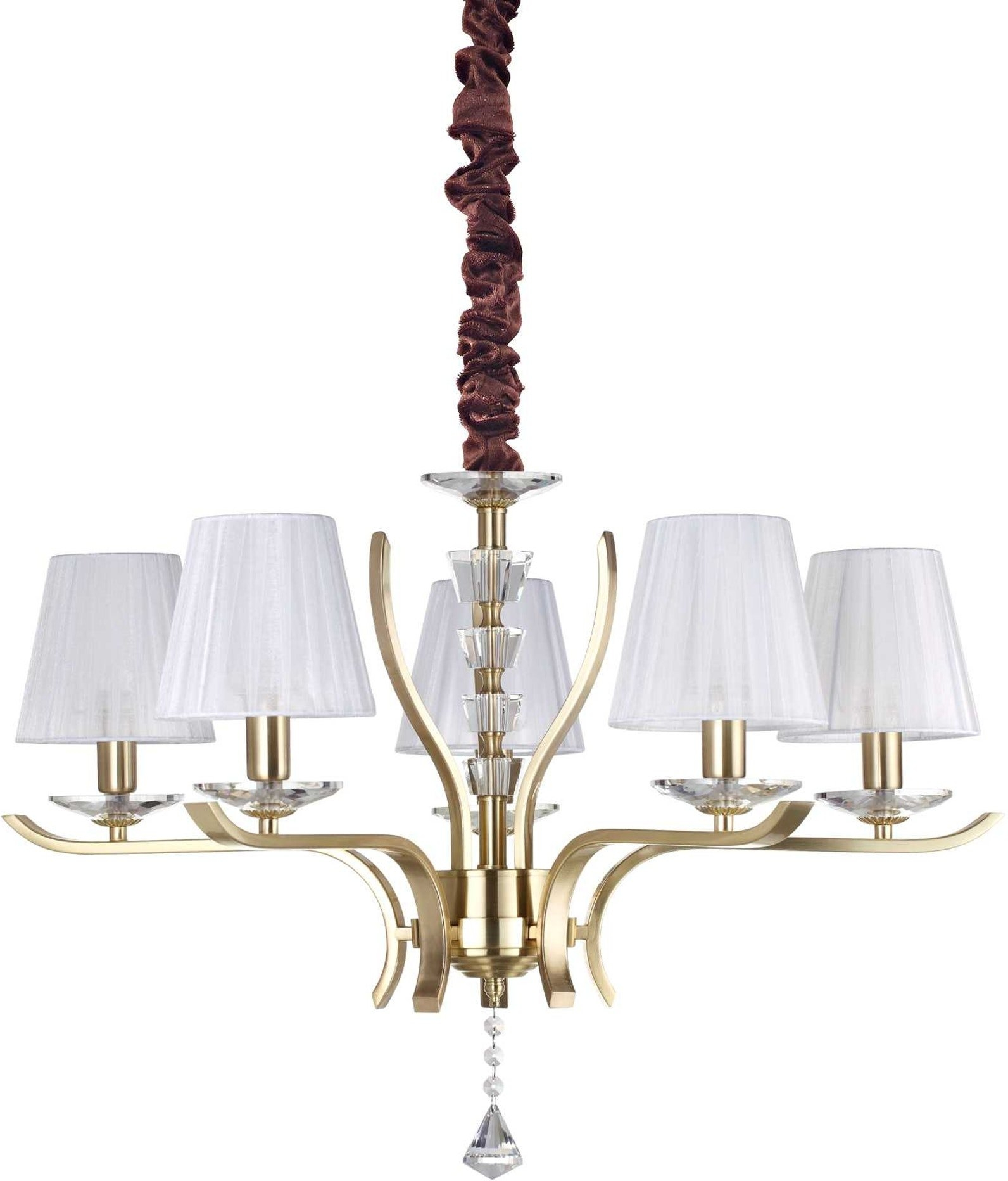 Pendellampe Pegaso i Messing - Justerbar Højde 62-150 cm