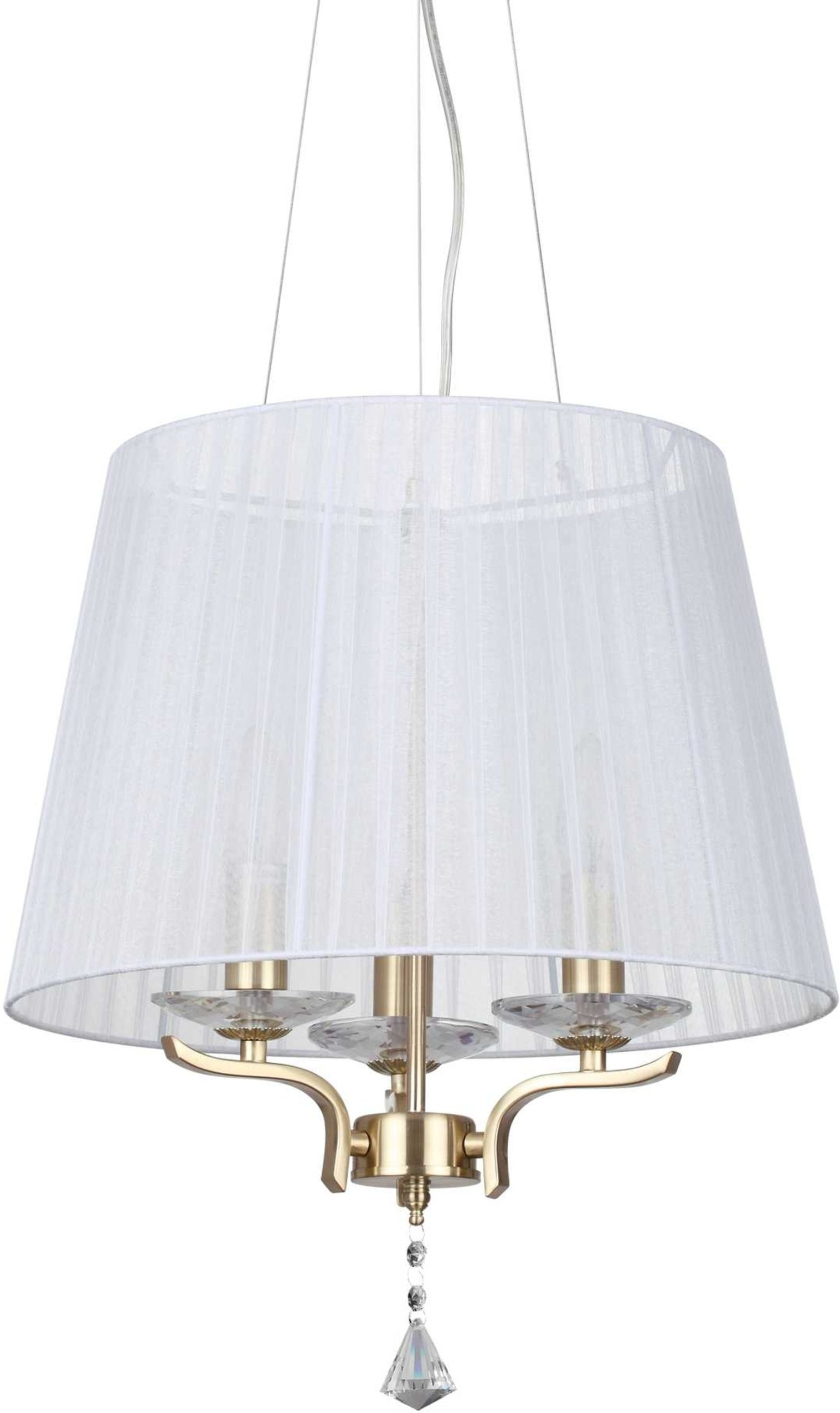 Højdejusterbar Pendellampe i Messing fra Ideal Lux