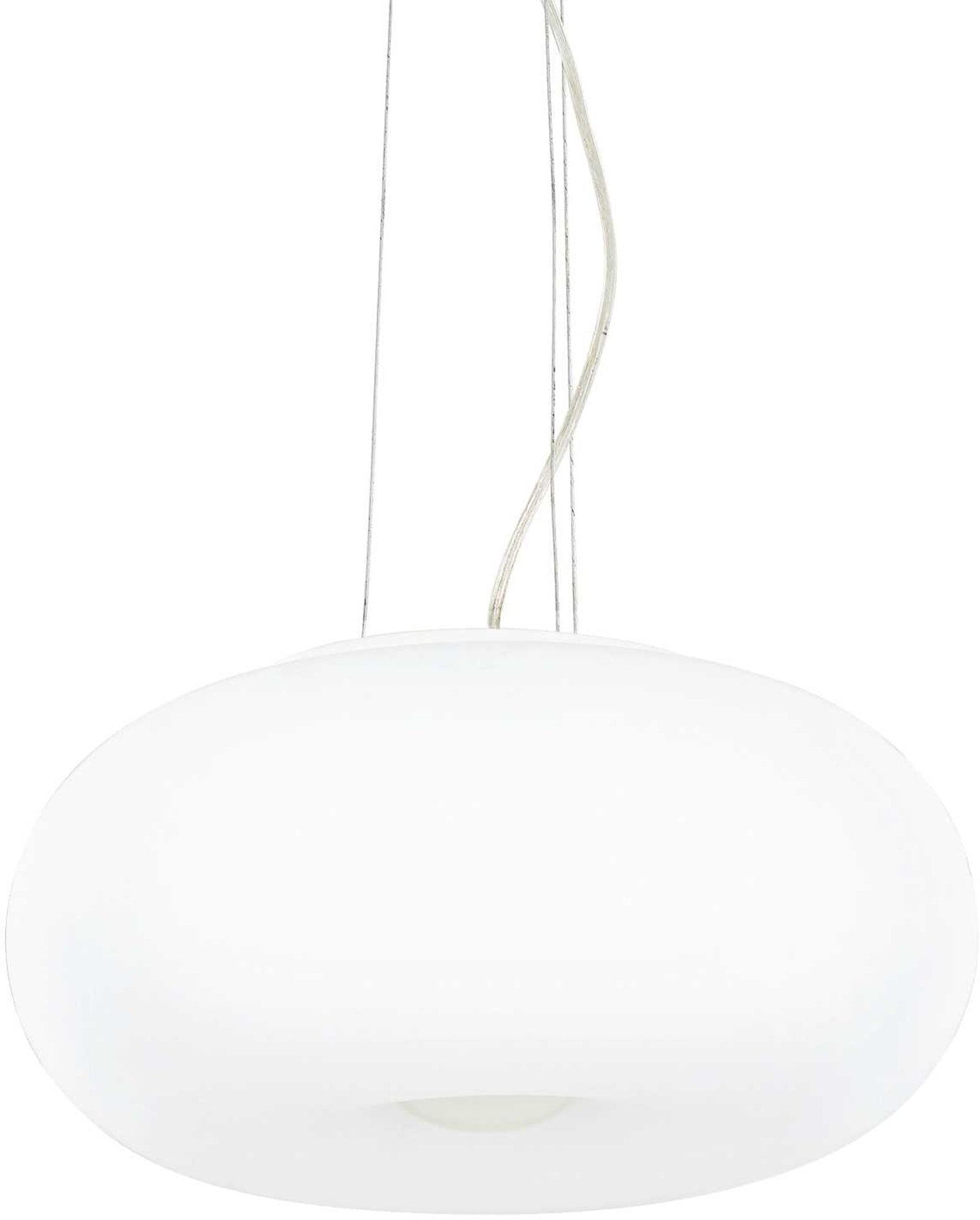 Pendellampe Ideal Lux Ulisse Ø42 cm - Mat Hvid Emalje