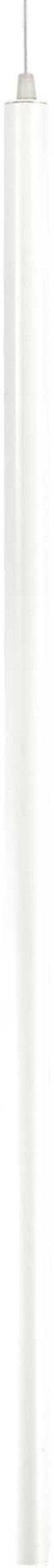 Pendellampe Ideal Lux Ultrathin Led ø30 Justerbar H115-308 Cm Hvid Krom Matlak