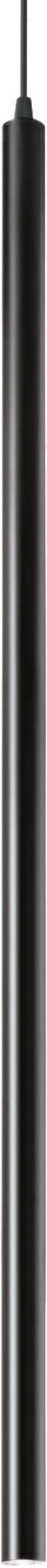 Pendellampe Ideal Lux Ultrathin Sort Metal Led 1000 Lm ø30 Justérbar Højde 115 308 Cm