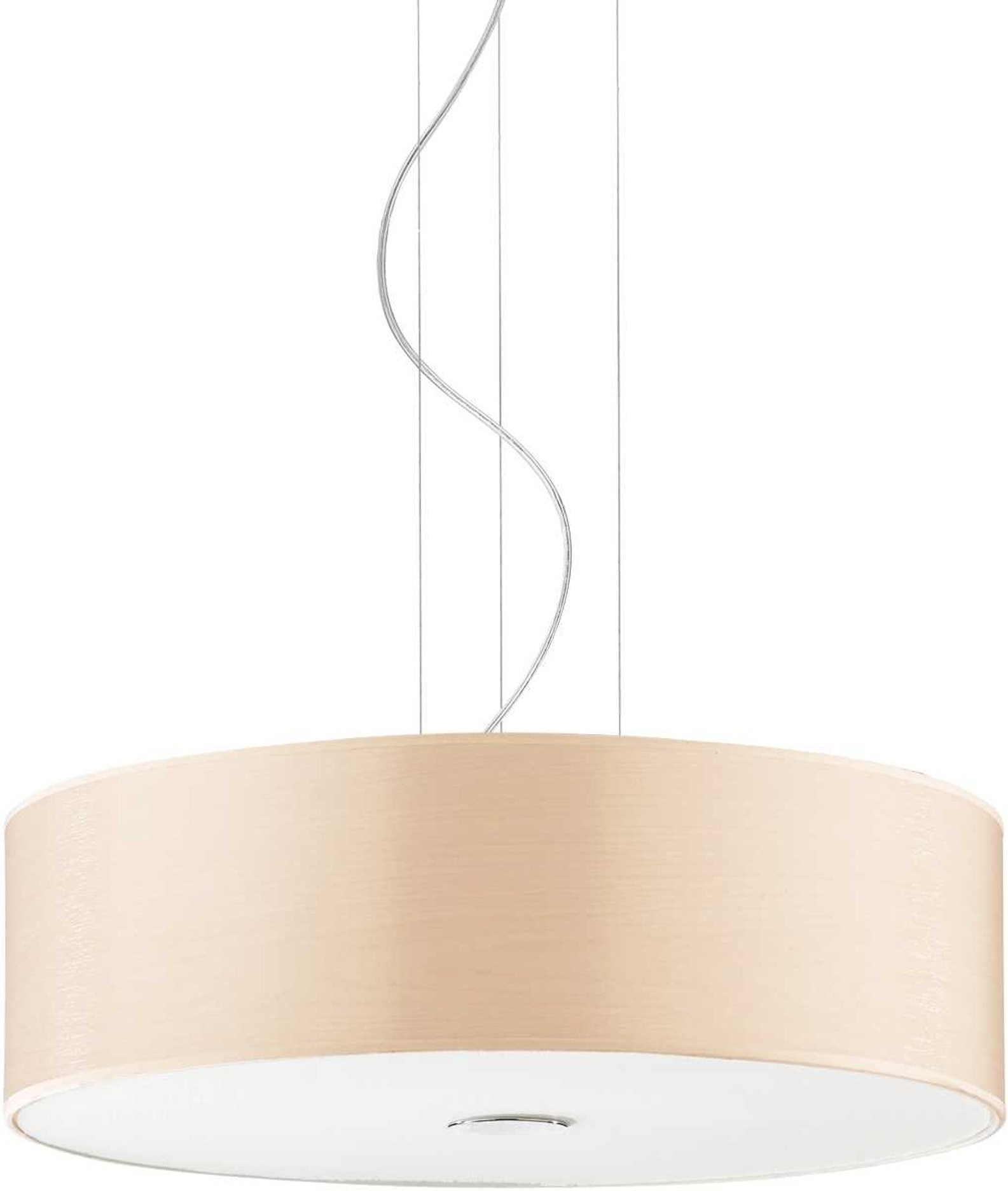 Elegant Justerbar Pendellampe Ideal Lux Woody Ø50 cm