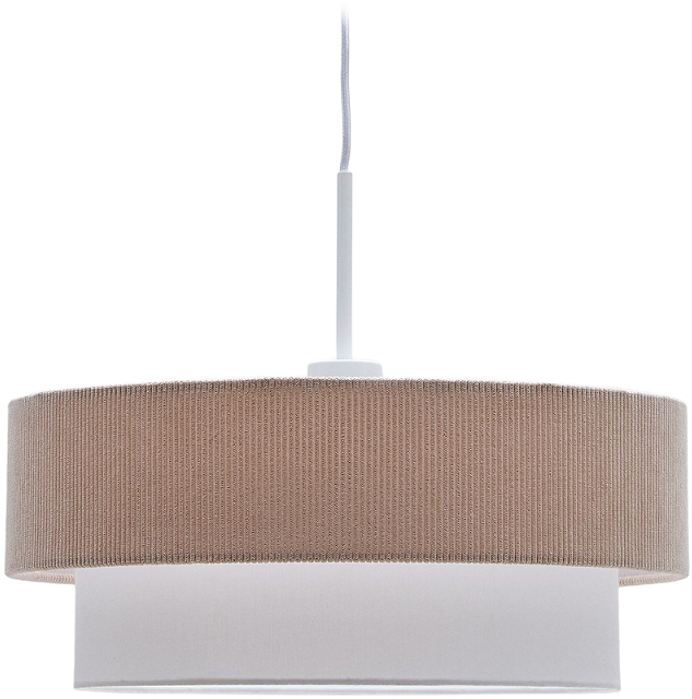 Elegant Bianella Pendellampe i Beige Fløjl til Hjemmet