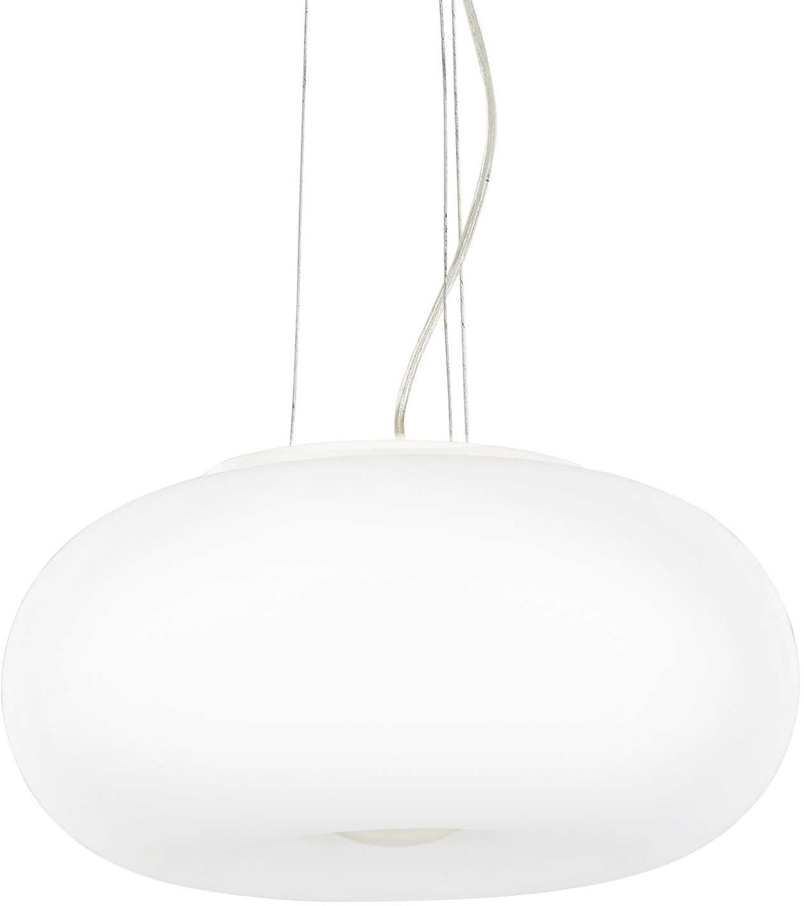 Elegant Hvid Glas Pendellampe Ulisse fra Ideal Lux