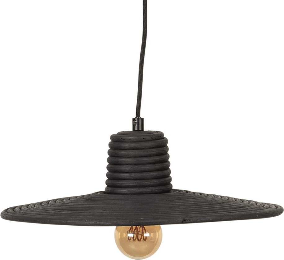 Pendellampe Zuiver Balance Ø35 cm - Askegrå Rattan