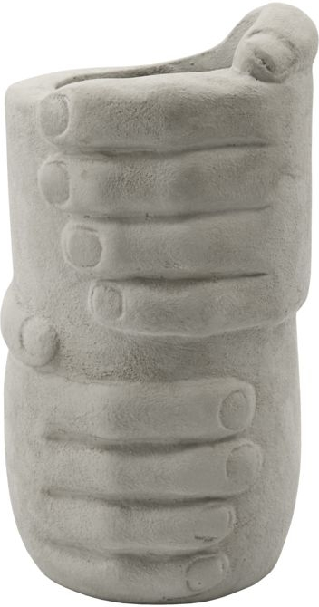 Penneholder House Doctor Handy Til Skrivebord   Lertøj Grå-brun ø10   H18 Cm