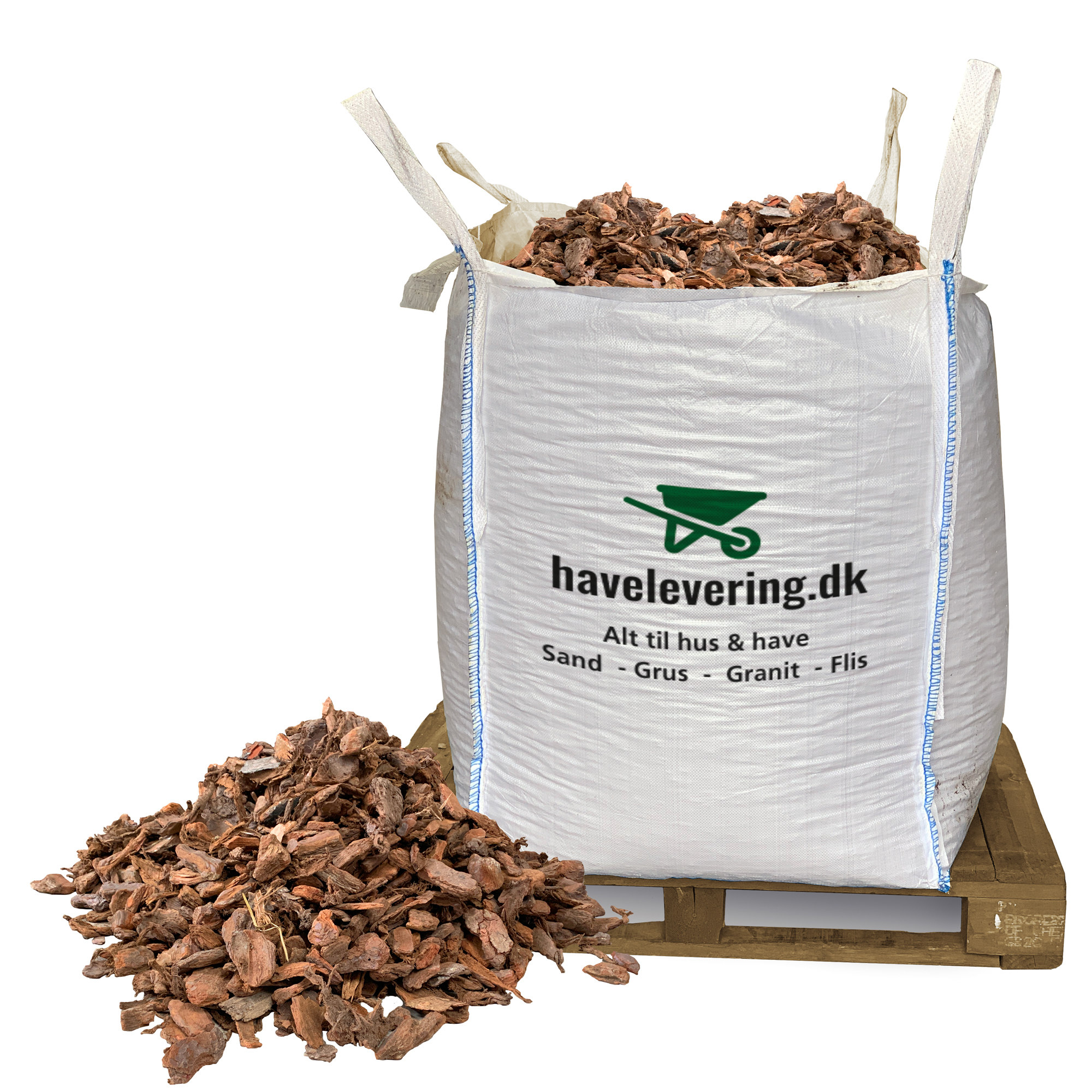 Pinjebark 25 45mm  Frit Leveret   Hele Dk