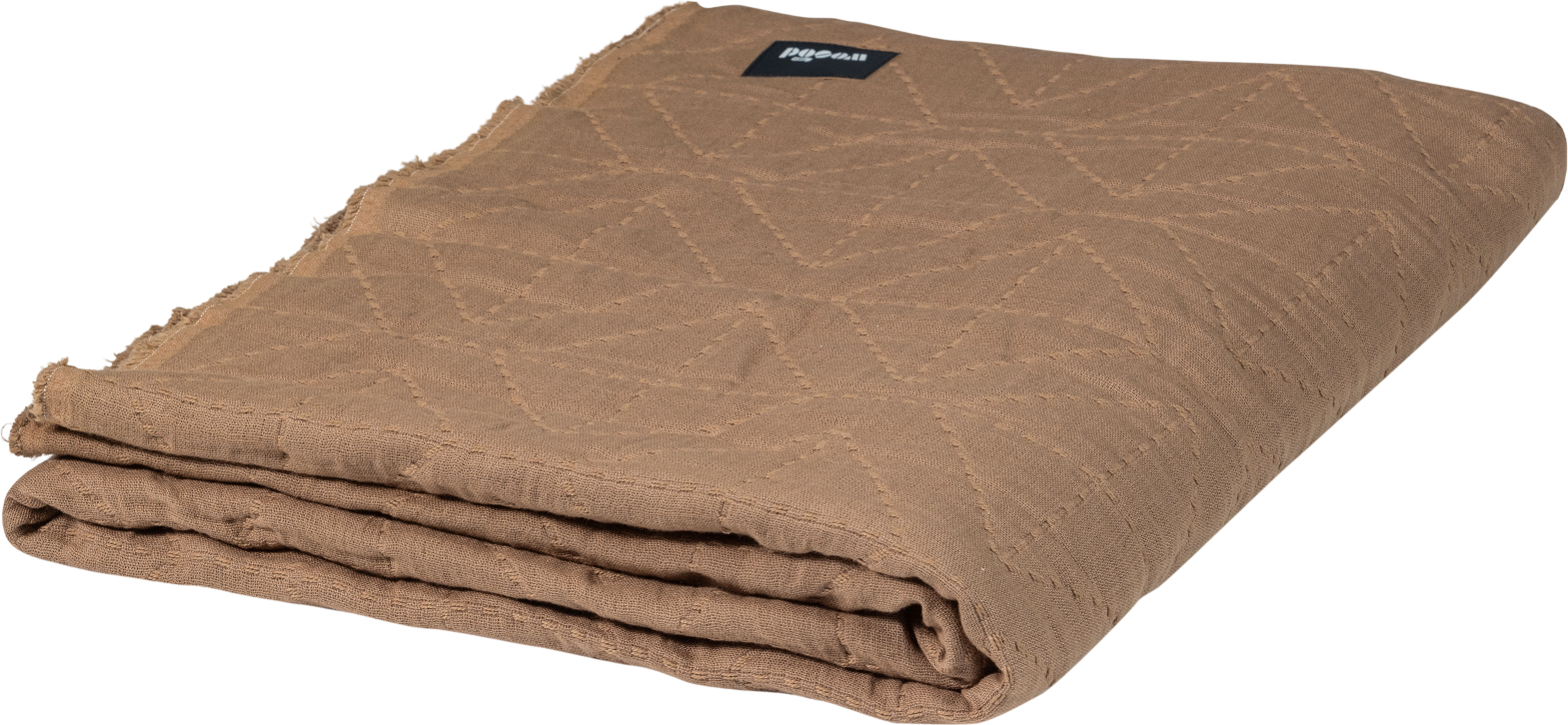 Plaid Tæppe 130   170 Cm Woood Collection Jaydi Beige 100  Bomuld