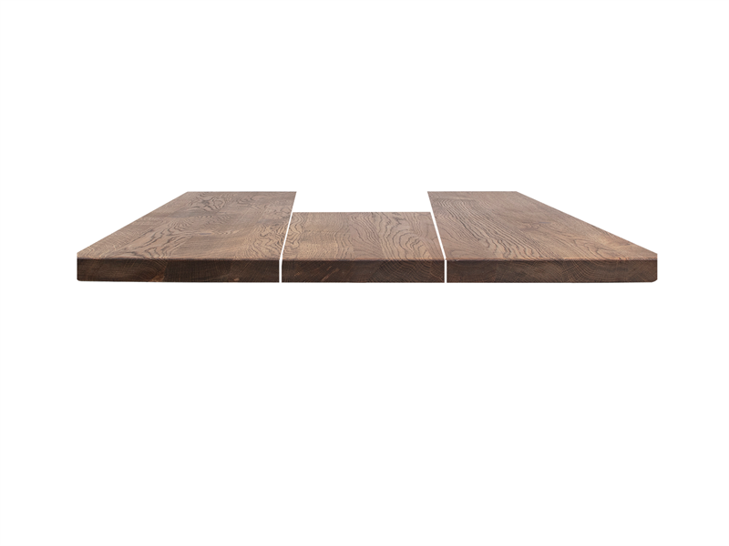 Plankebordplade Haldur i røget FSC-egetræ – 240x110 cm