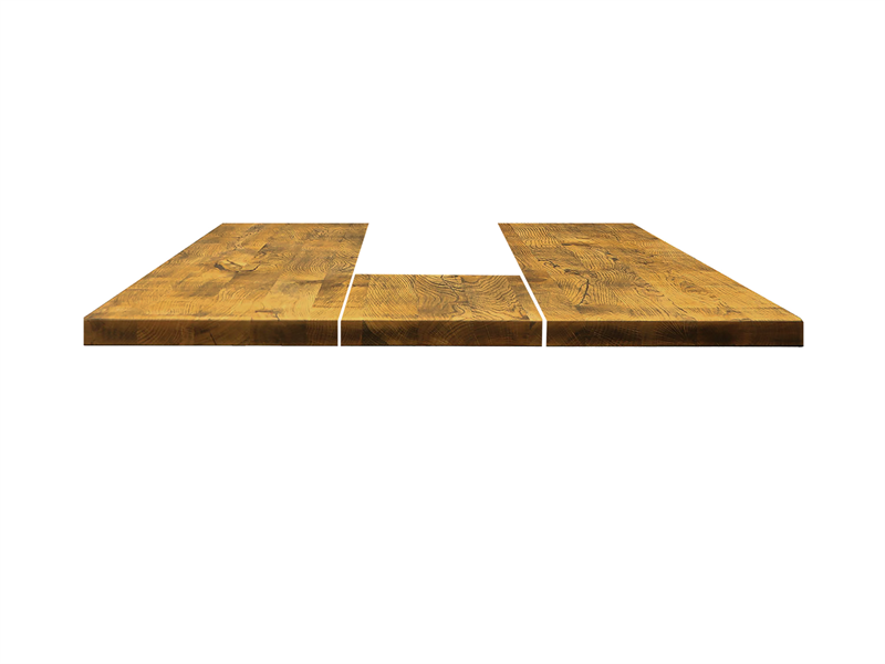 Vintage Egetræ Plankebordplade 110x240 cm - Tidløs Elegance