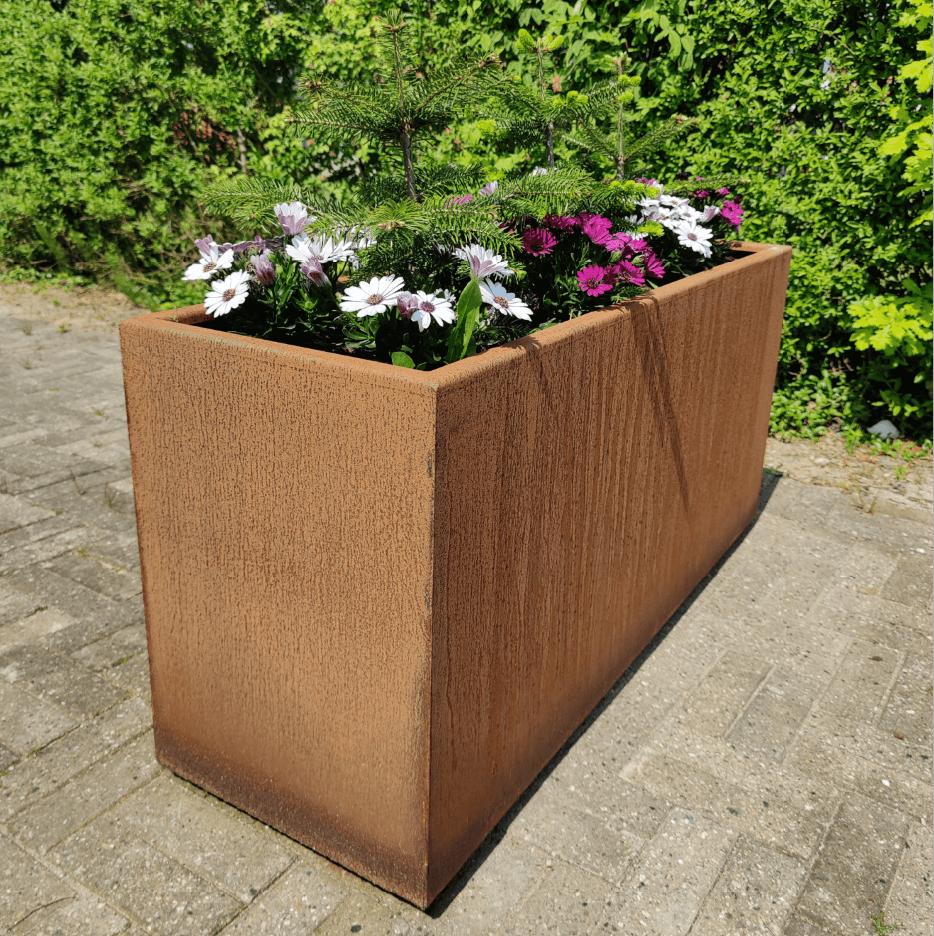 Plantekasse   Corten Stål 120   40   55  Uden Hjul