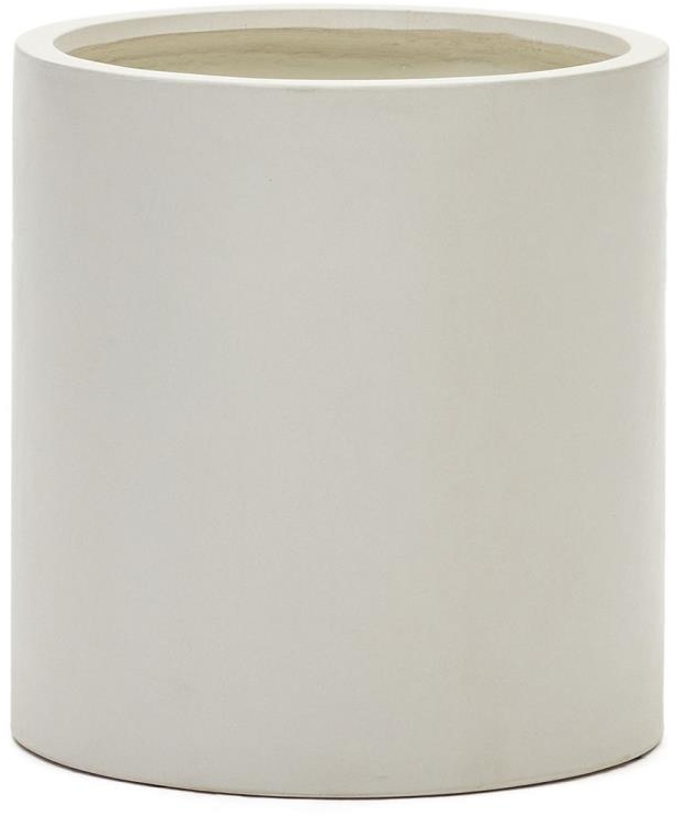 Plantekrukke Kave Home Aiguablava Cement Hvid H55ã ø52 Cm Nordisk Moderne Indendørs Udendørs