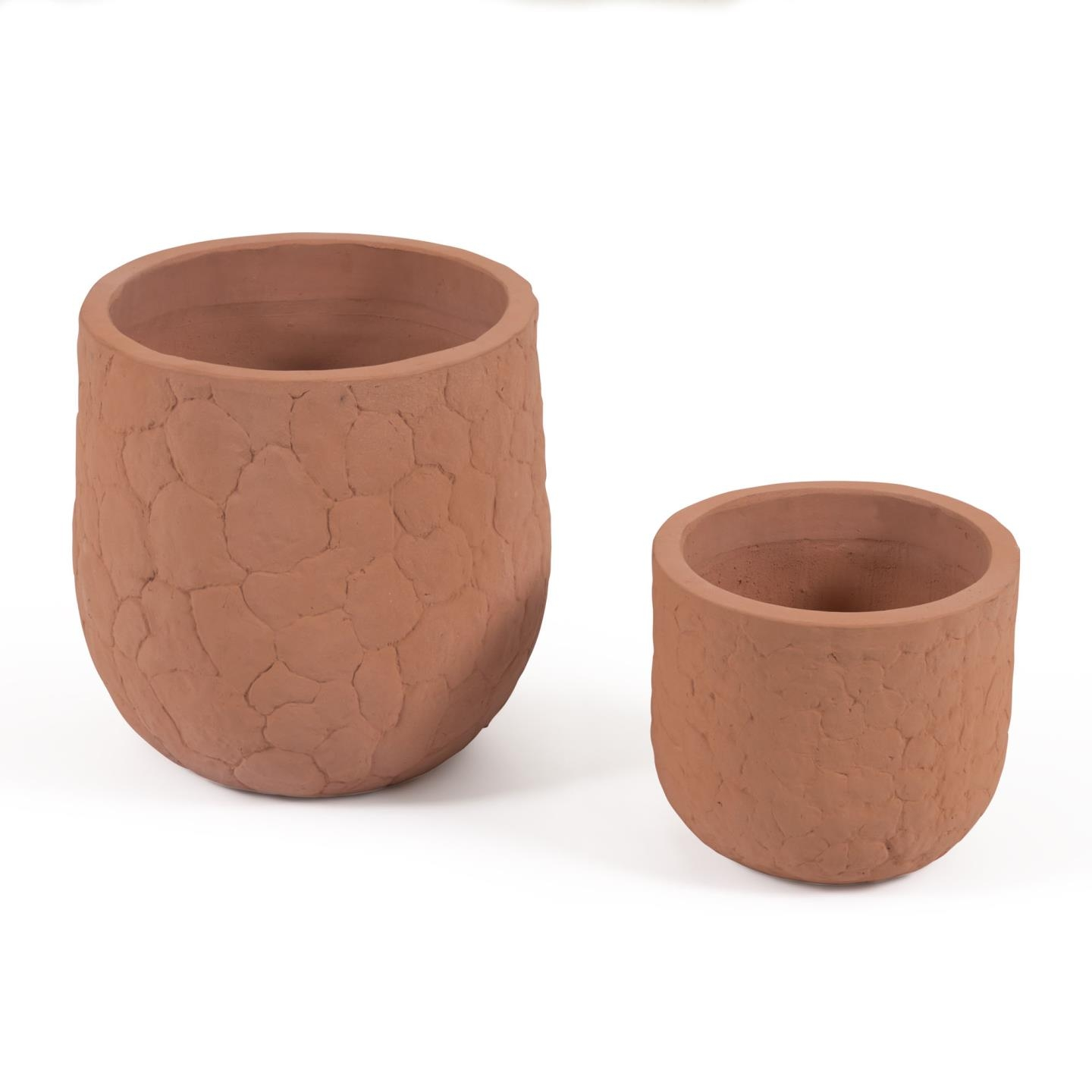 Plantekrukke Kave Home Simi Terracotta Rustik Brun ø50 46 Cm