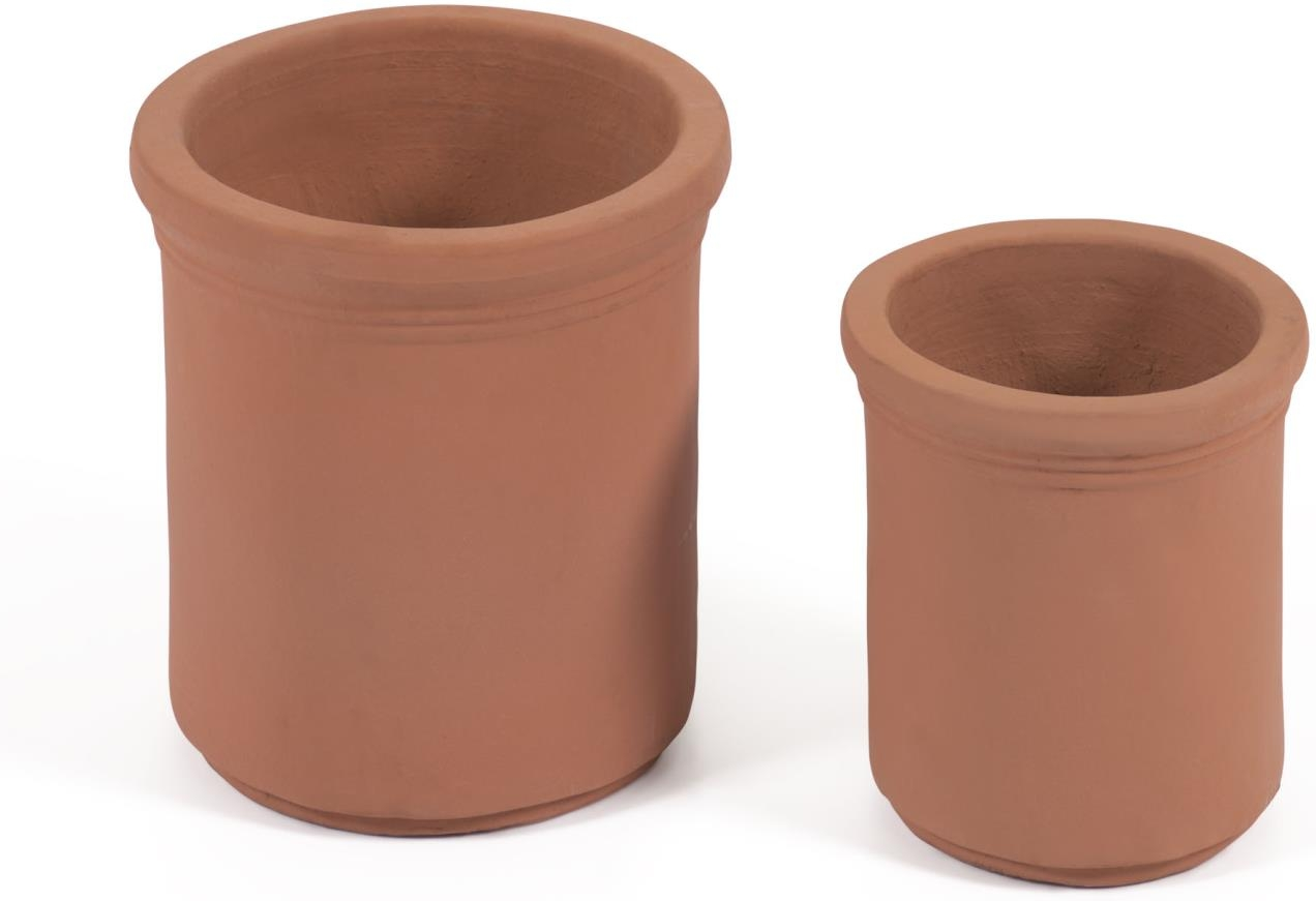 Plantekrukke Kave Home Tarcila Terracotta Natur ø33   H31 Cm
